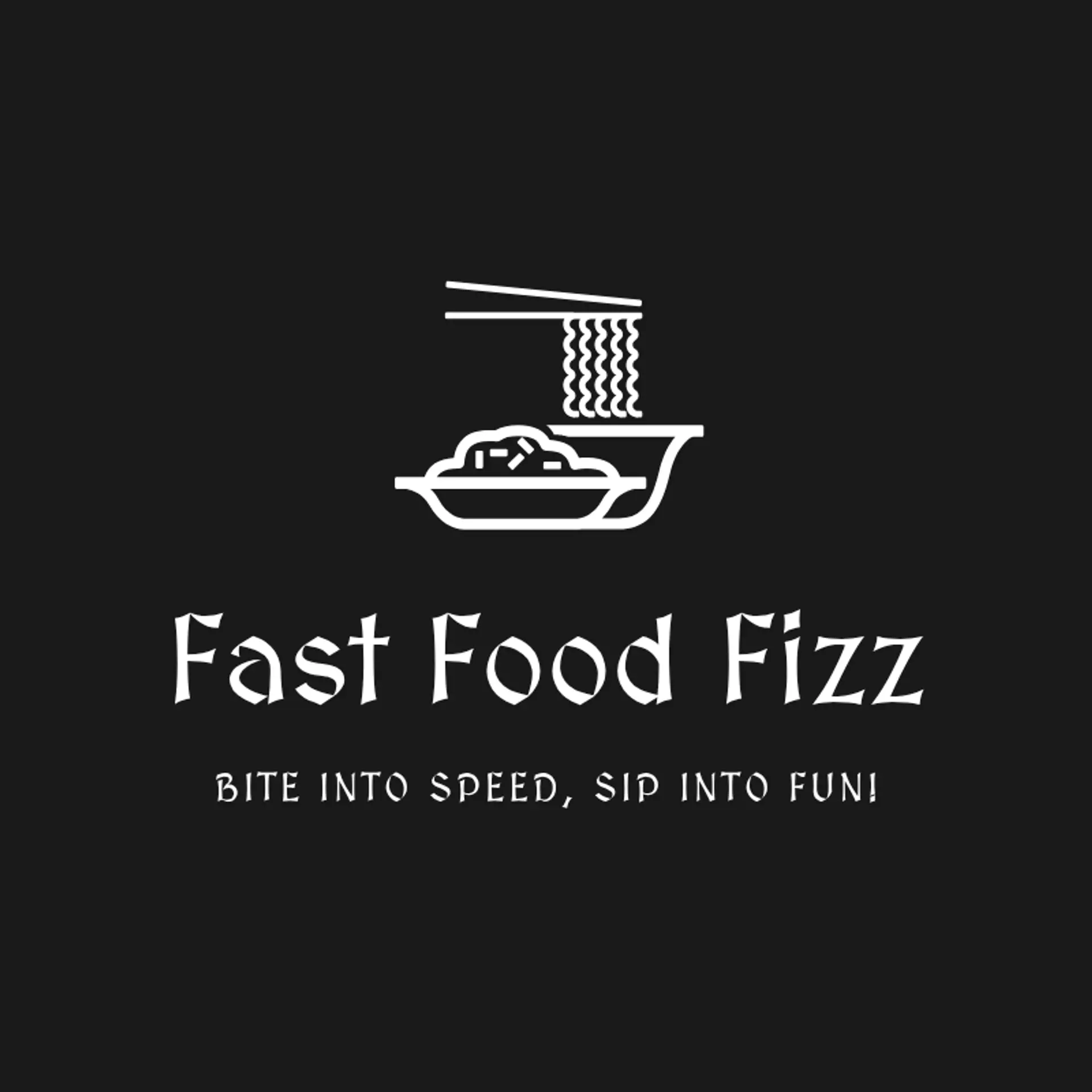 QuickBite Hub logo for fast food restaurant