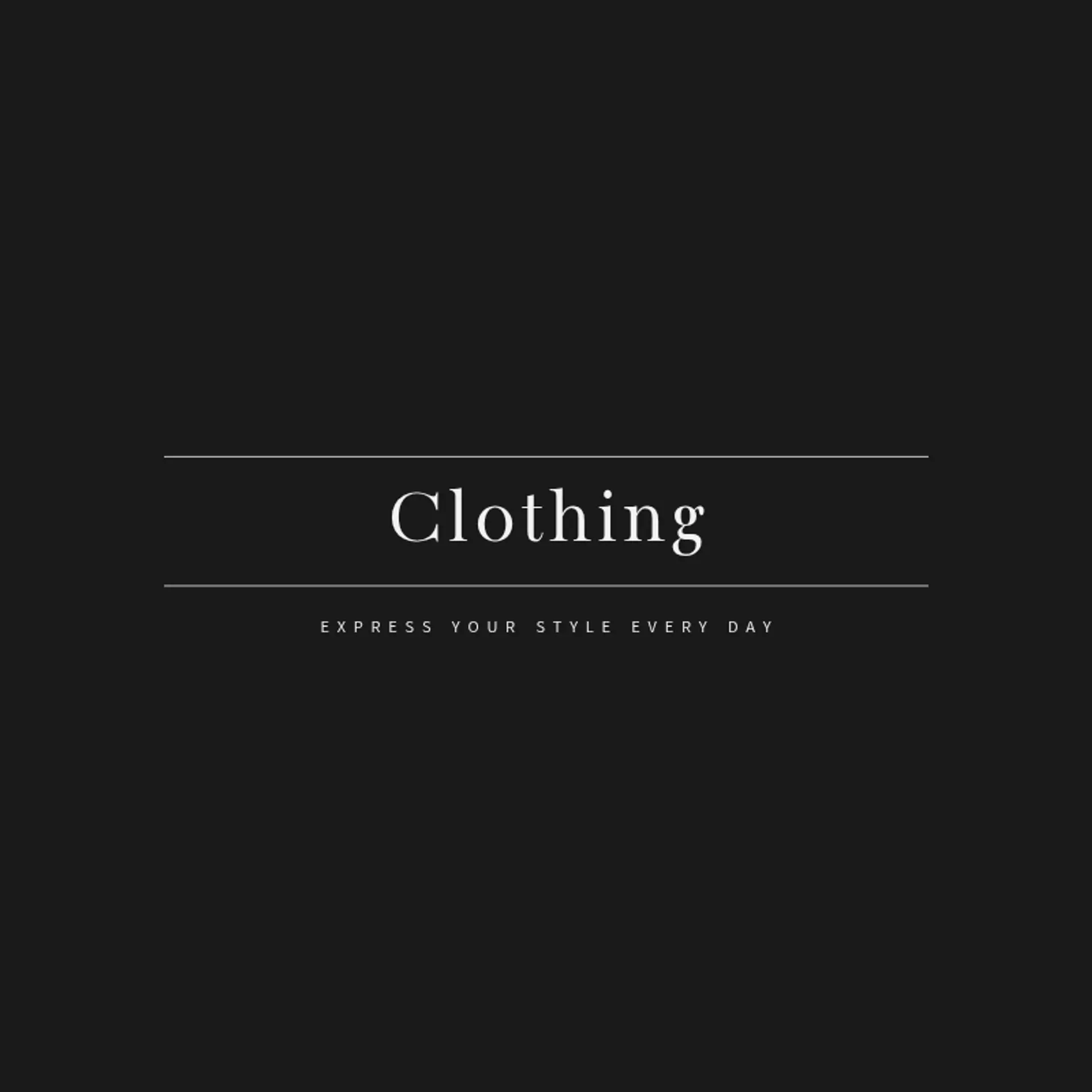Clothing logo for fashion store