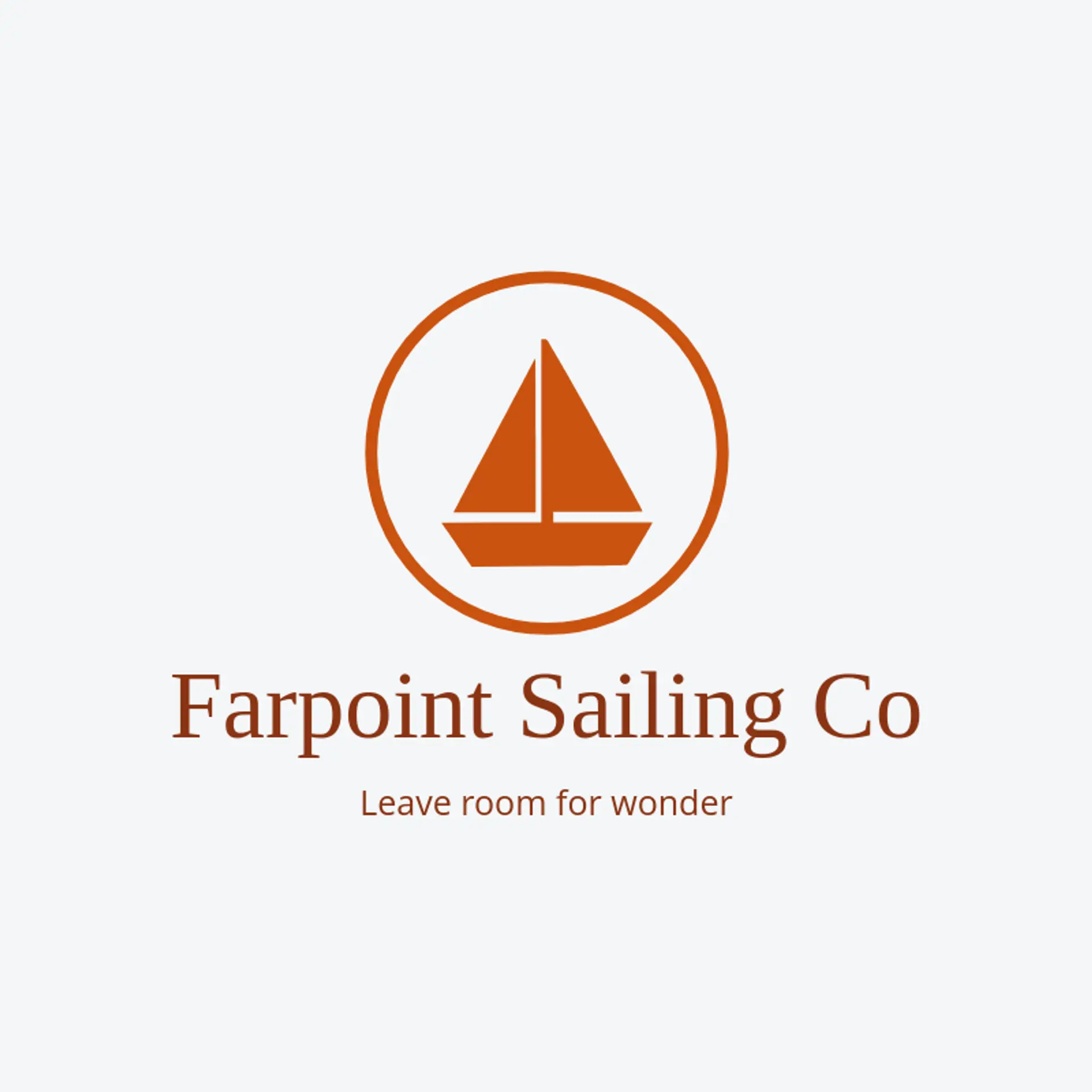 Farpoint Sailing Co logo for sailboat