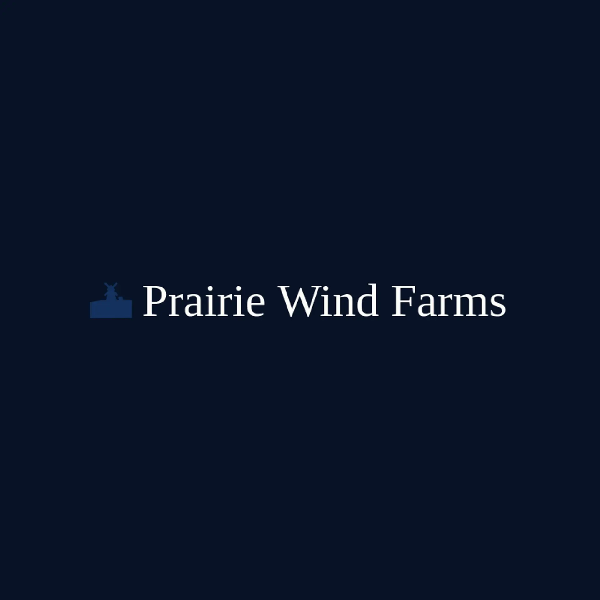 Prairie Wind Farms logo for farming