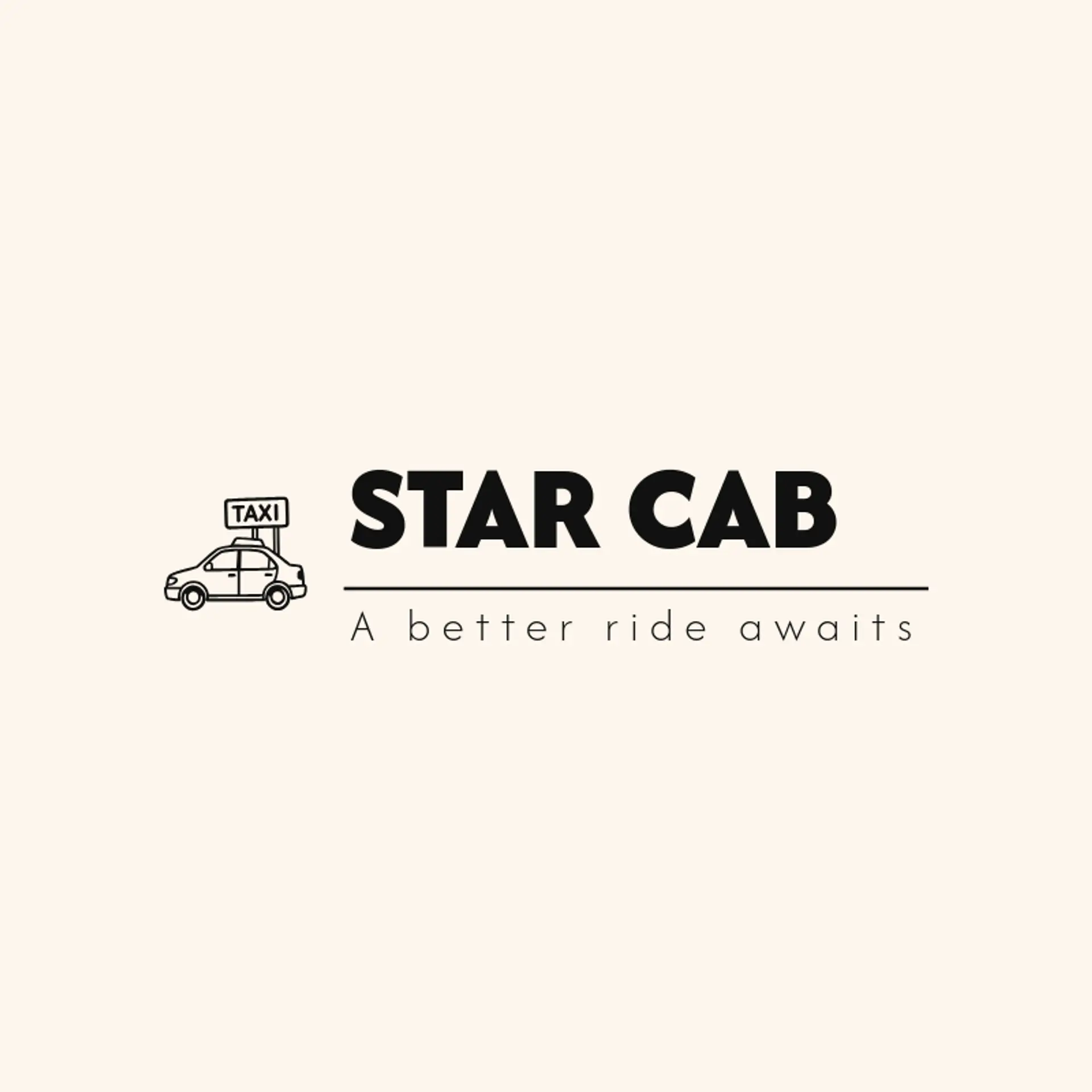Star Cab logo for taxi