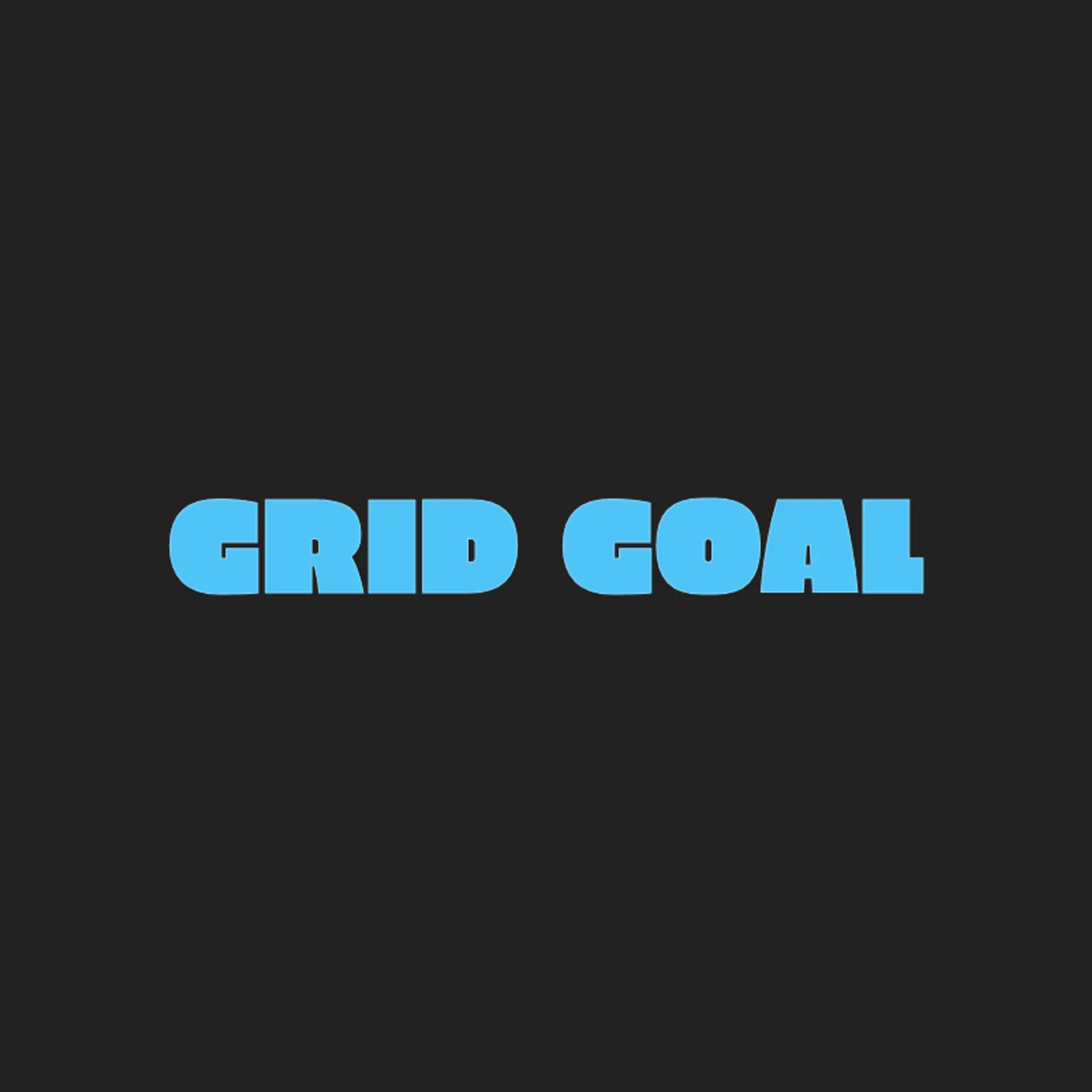 Grid Goal logo for cool sports