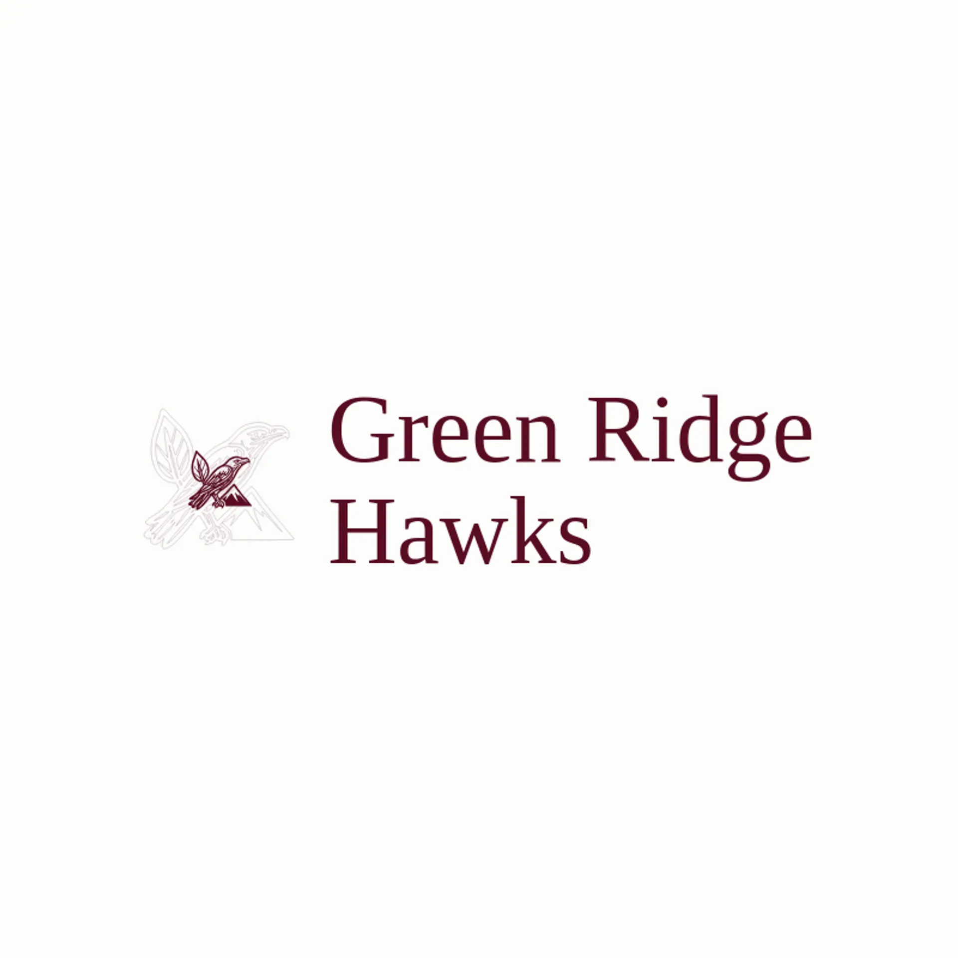 Green Ridge Hawks logo for hawk