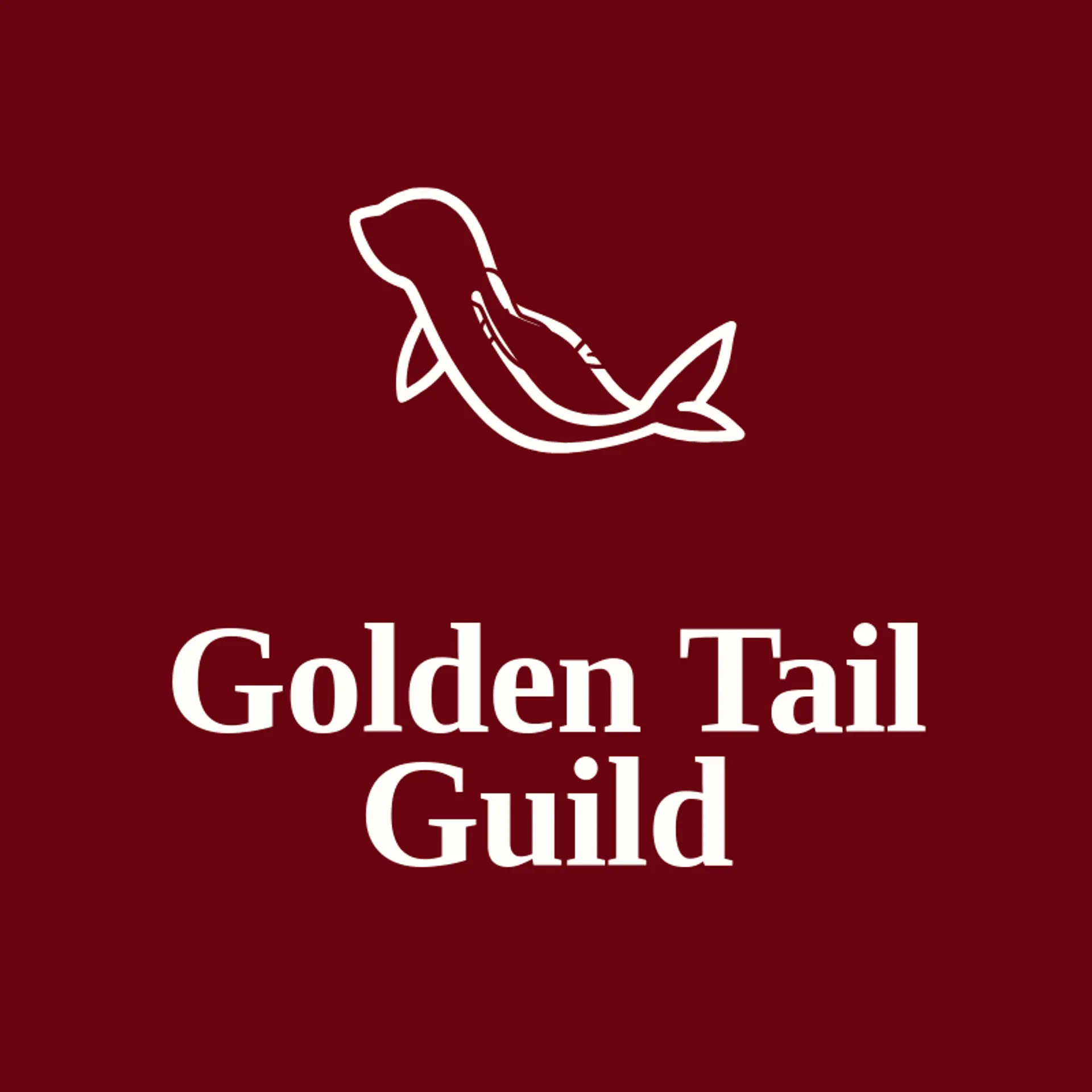 Golden Tail Guild logo for mermaid