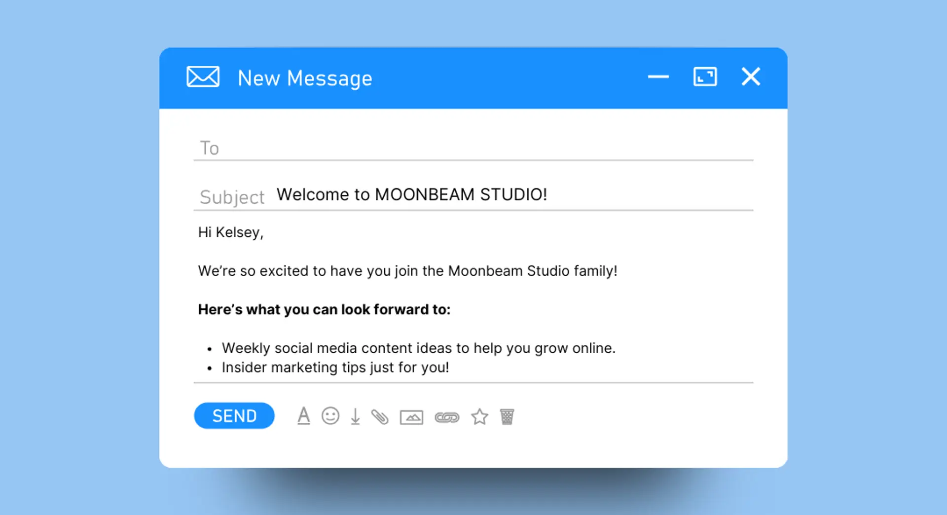Welcome Email Example