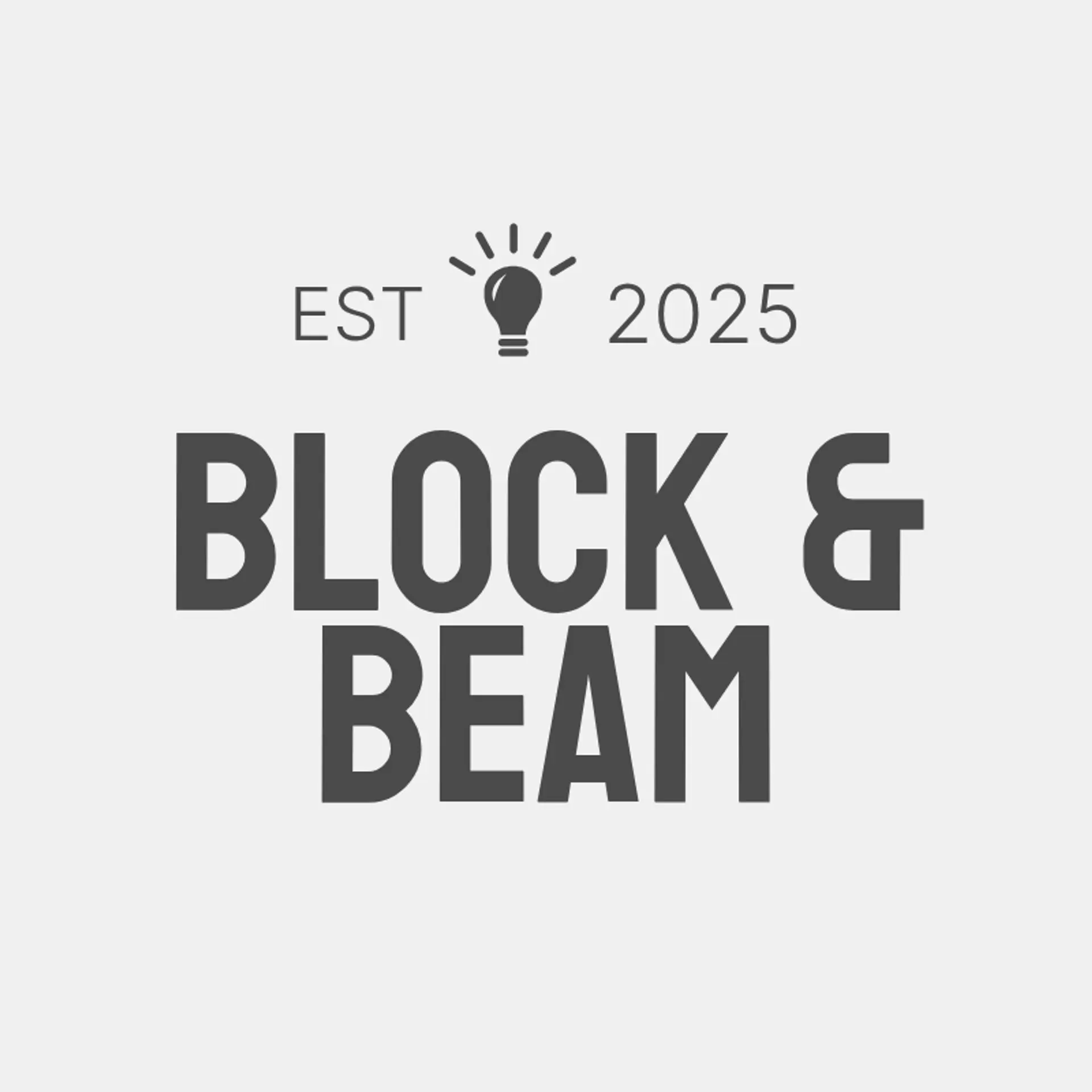 Block & Beam logo for concrete construction