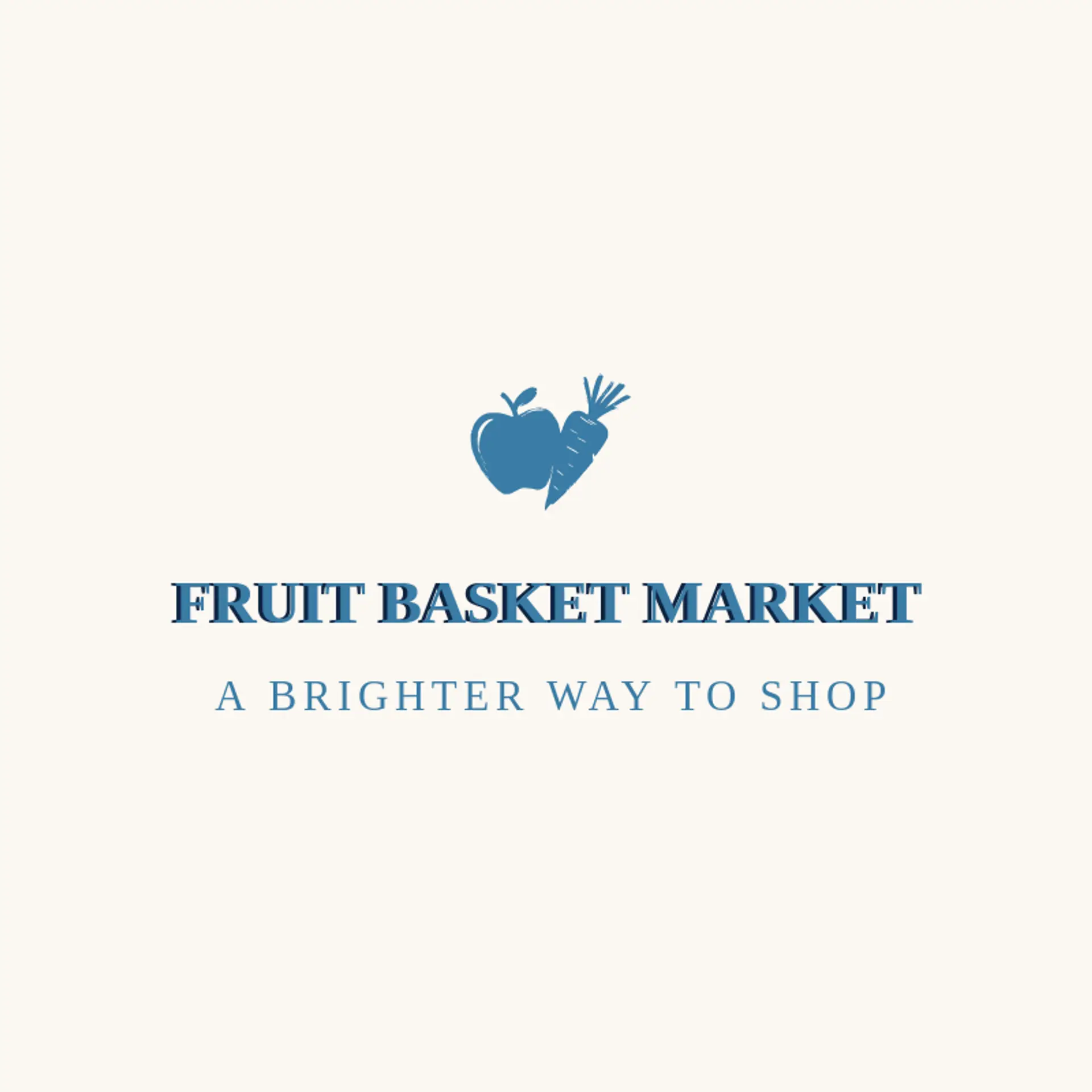 Fruit Basket Market logo for grocery store