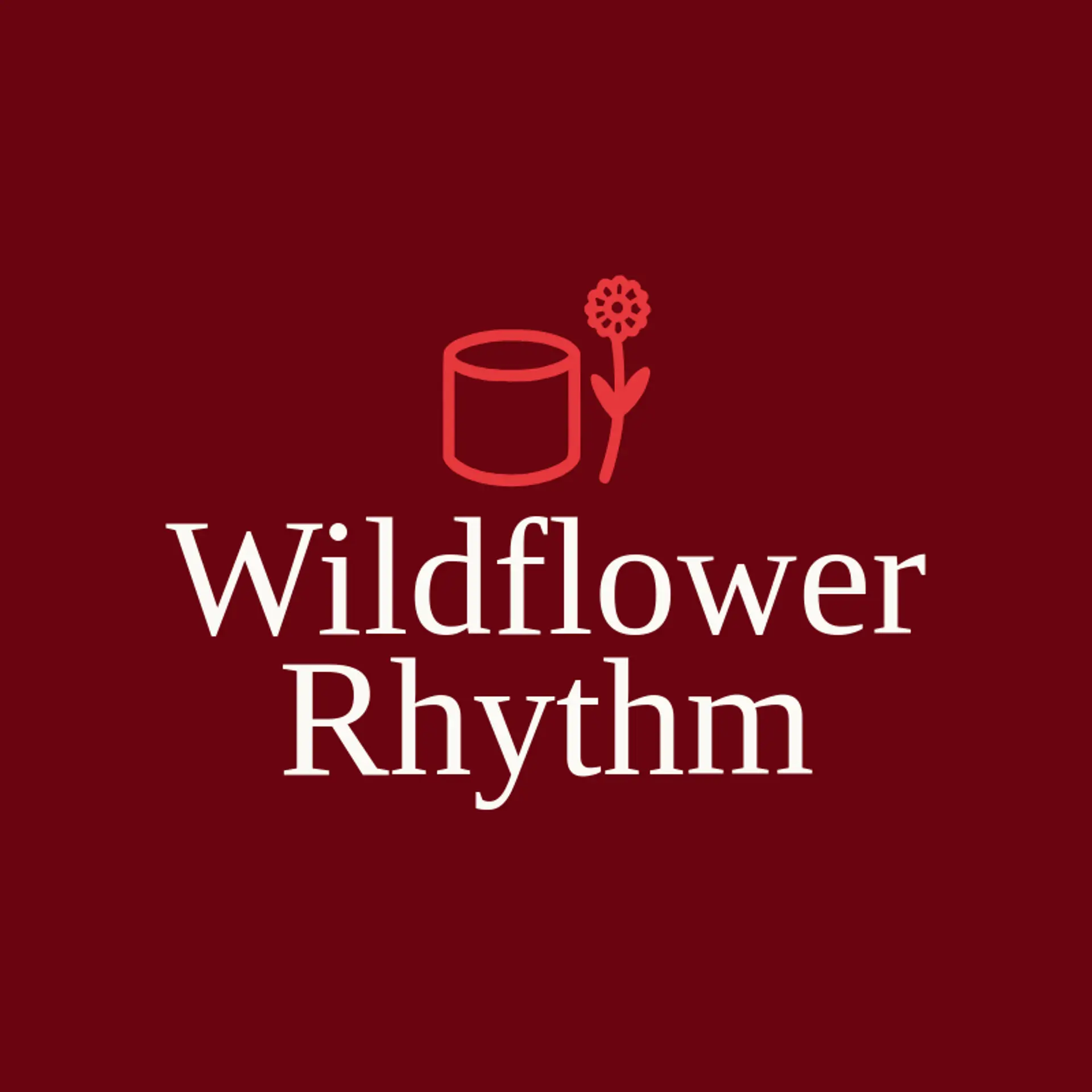 Wildflower Rhythm logo for drum