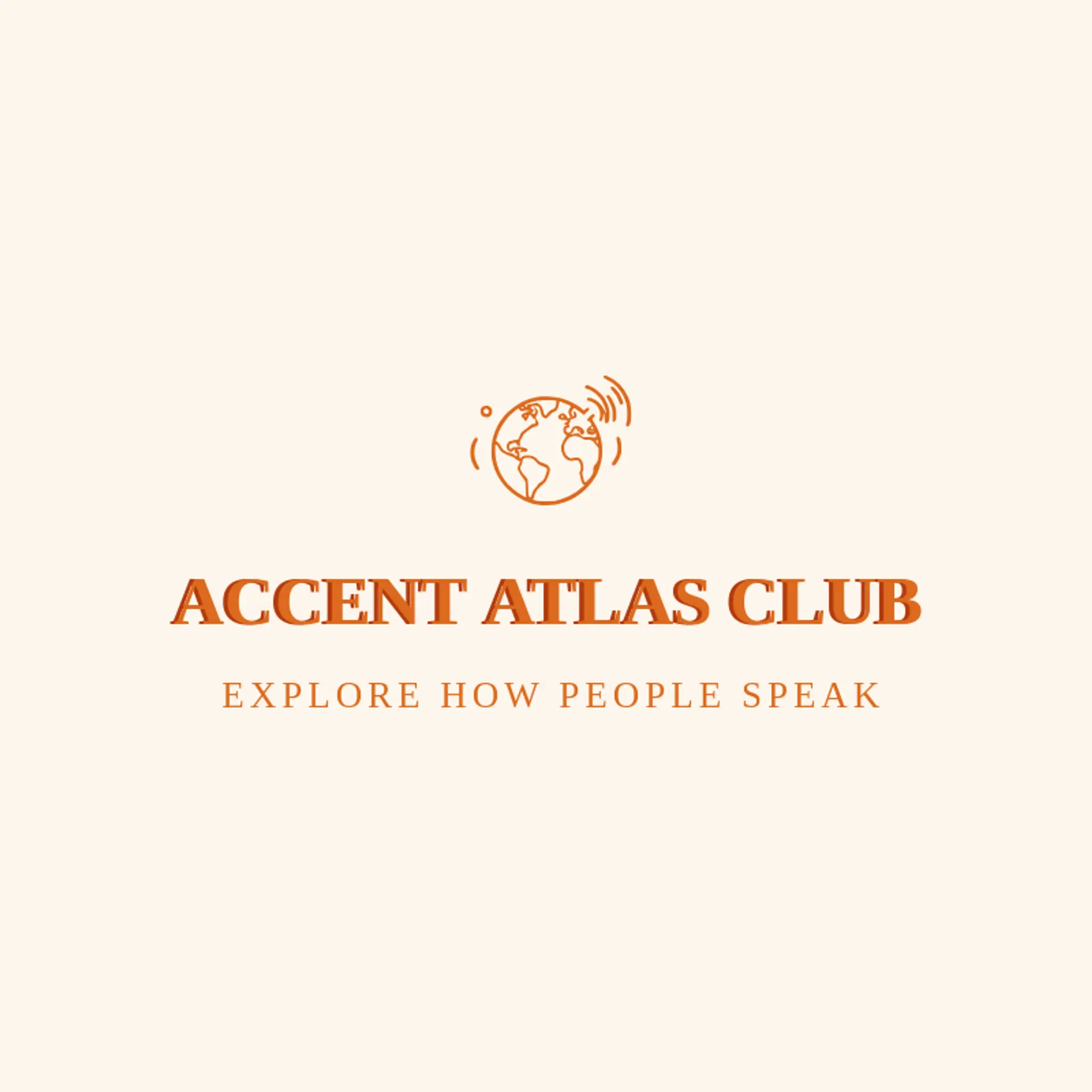 Accent Atlas Club logo for language