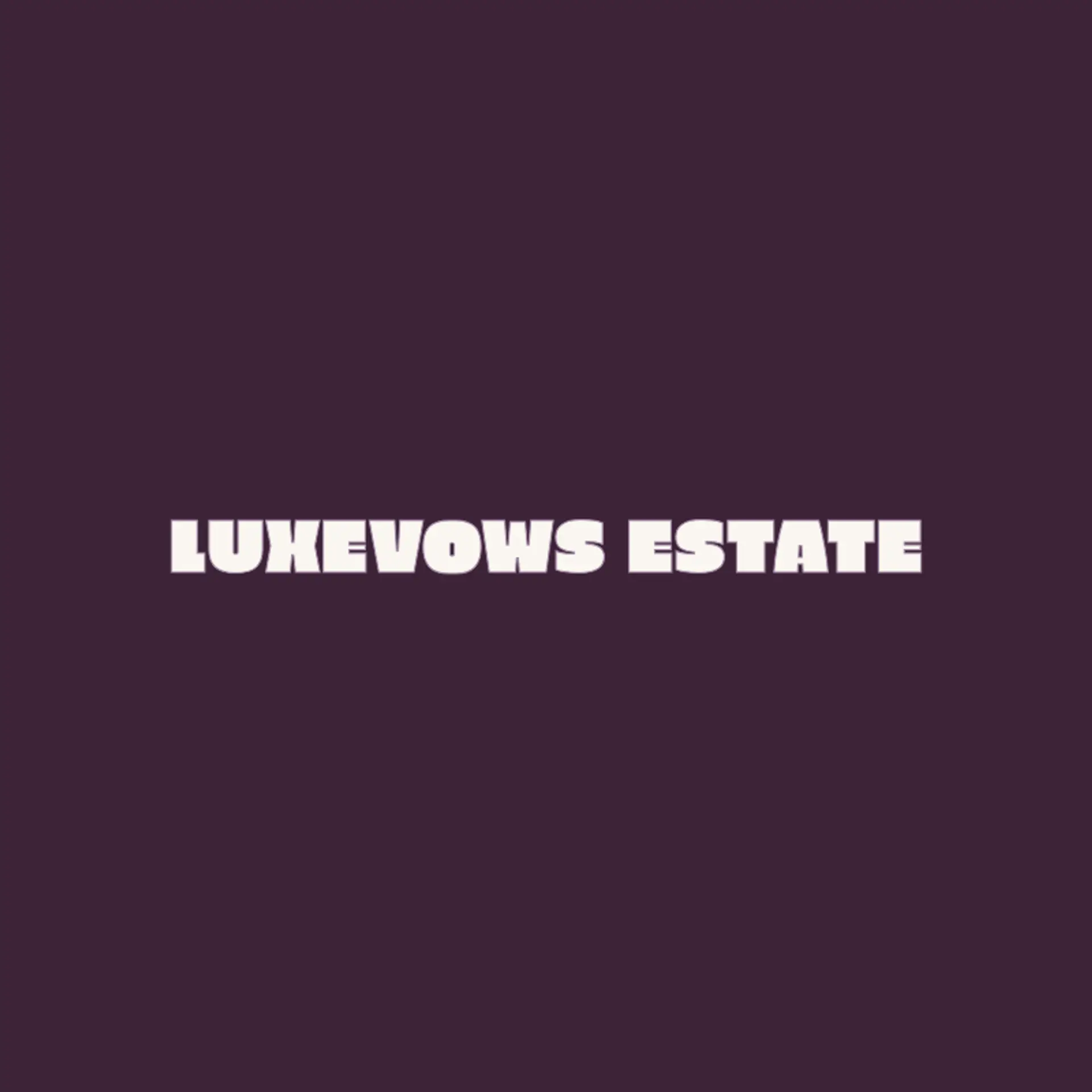 LuxeVows Estate logo for wedding venue