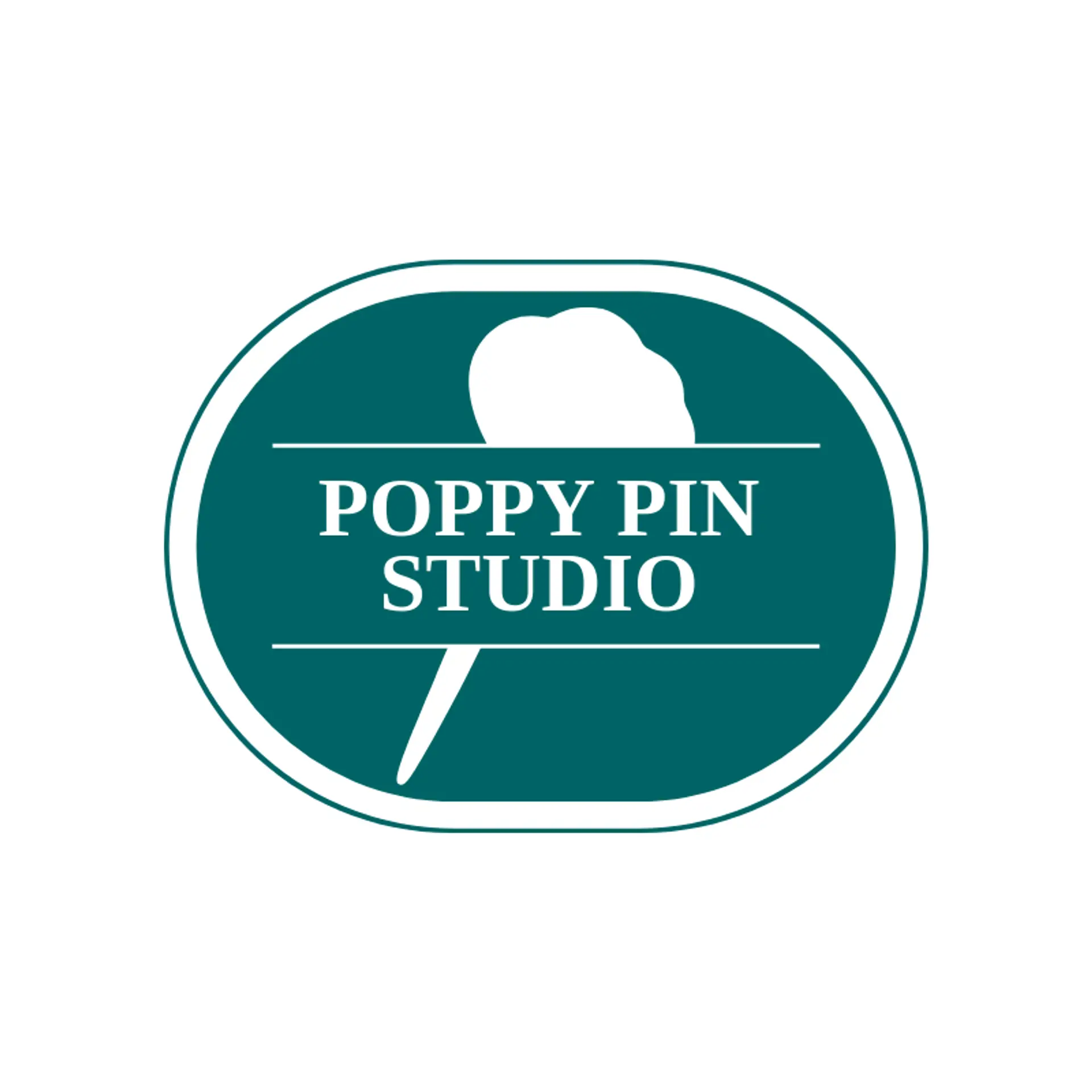 Poppy Pin Studio logo for sewing