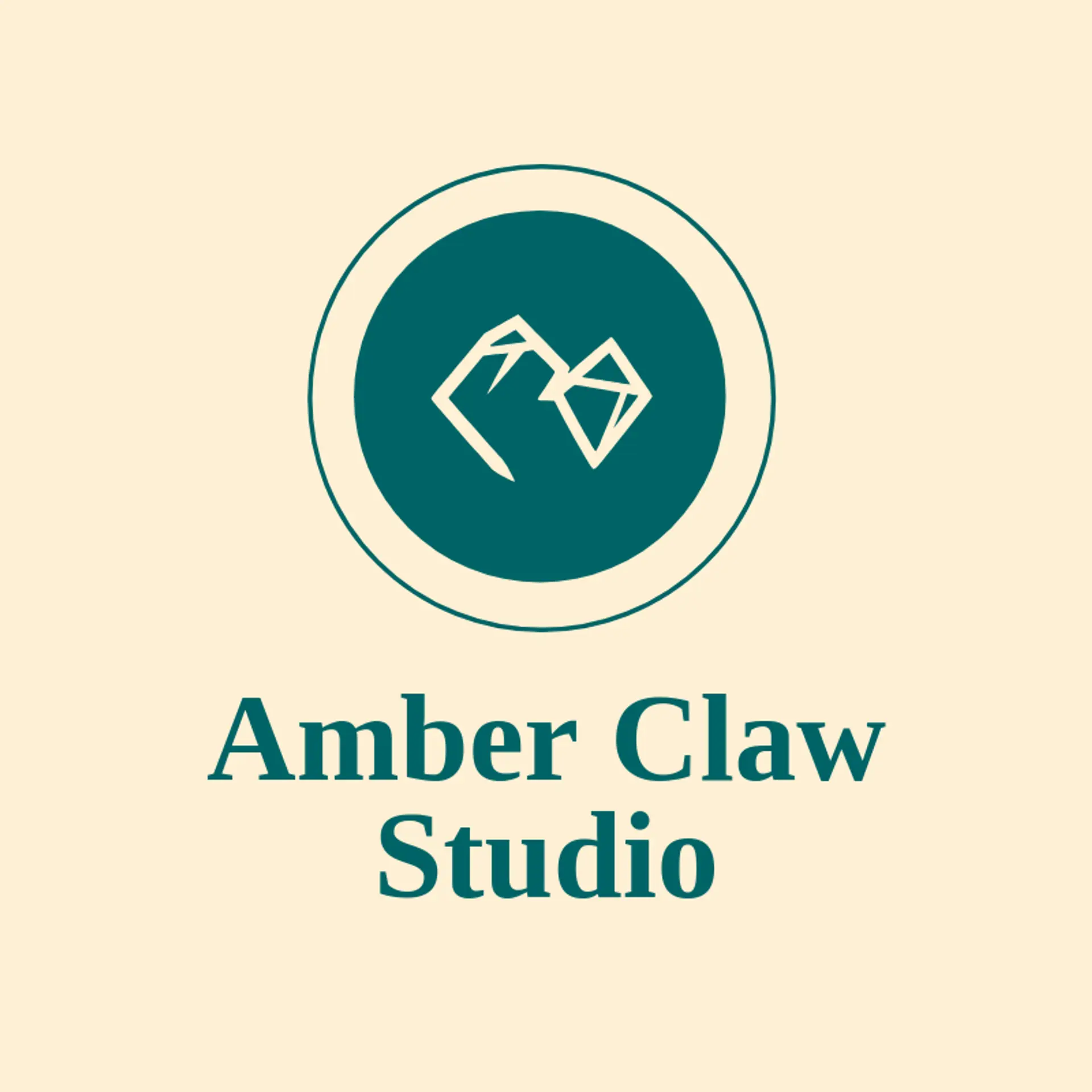 Amber Claw Studio logo for claw