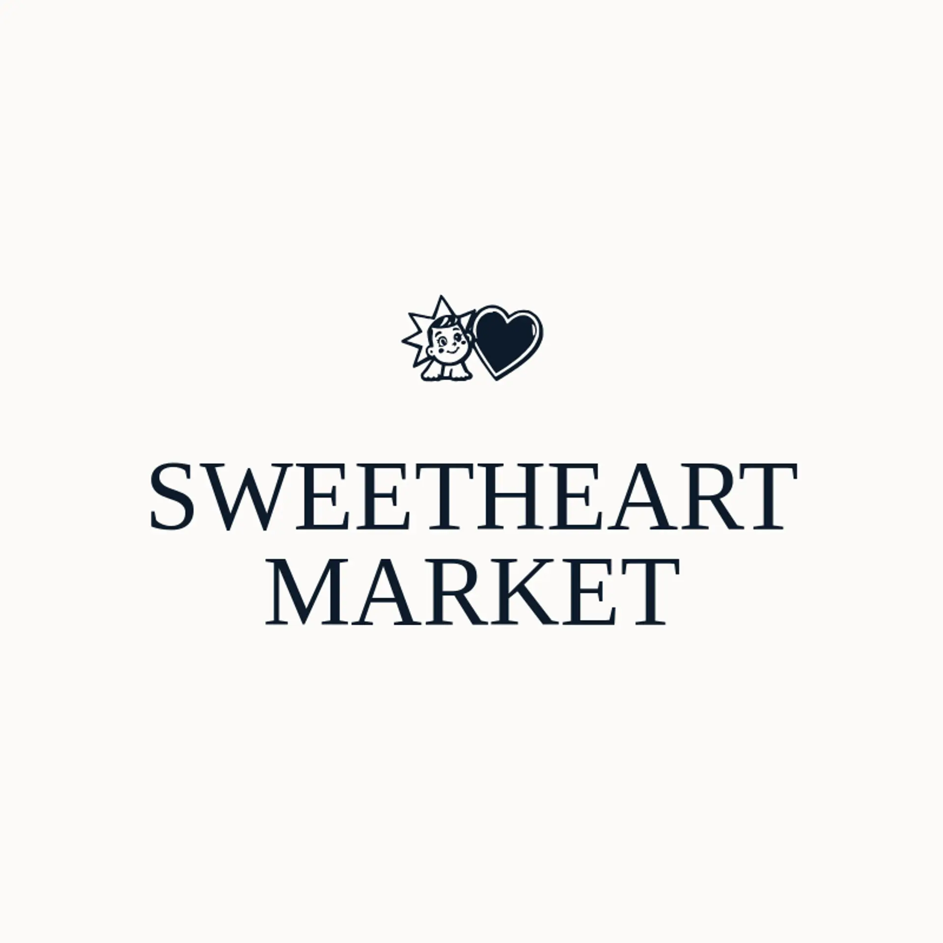 Sweetheart Market logo for valentine