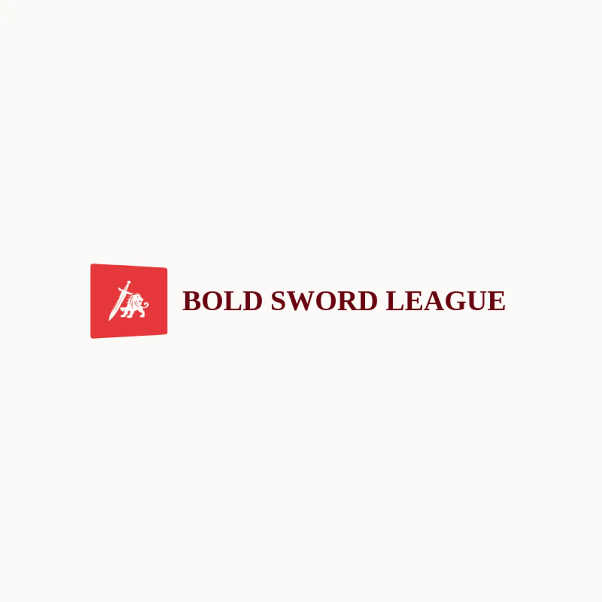 Bold Sword League logo for gladiator