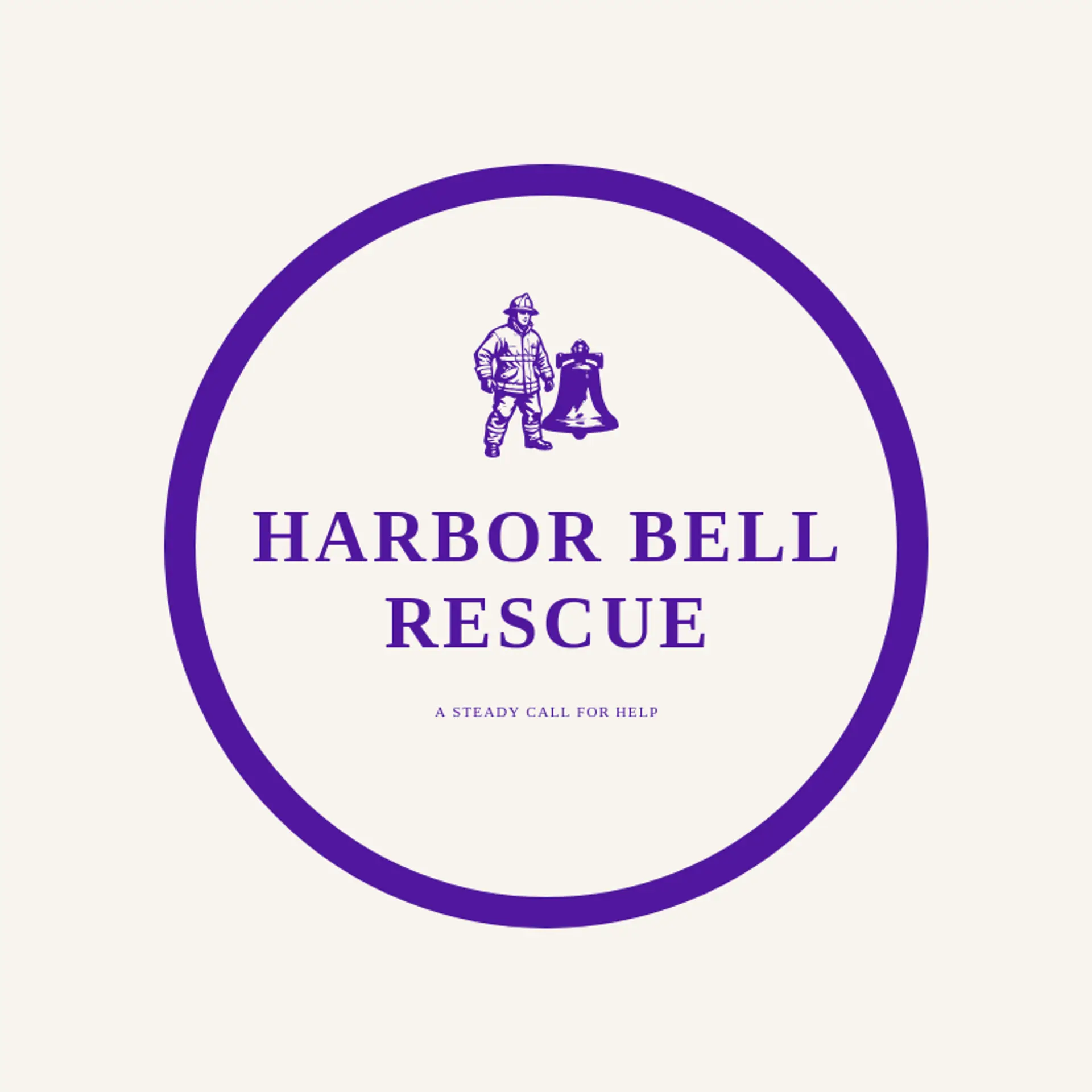 Harbor Bell Rescue logo for fireman