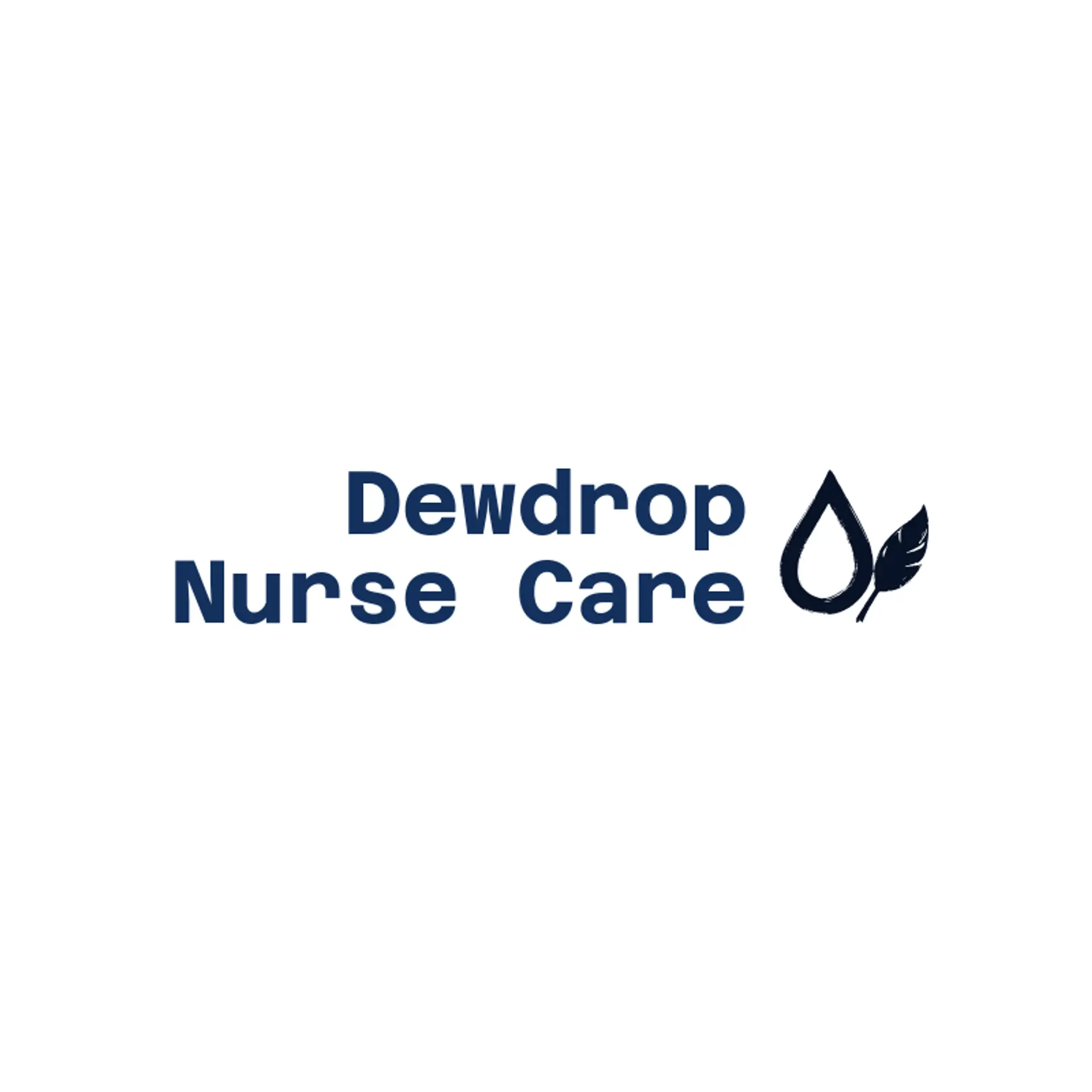 Dewdrop Nurse Care logo for nurse