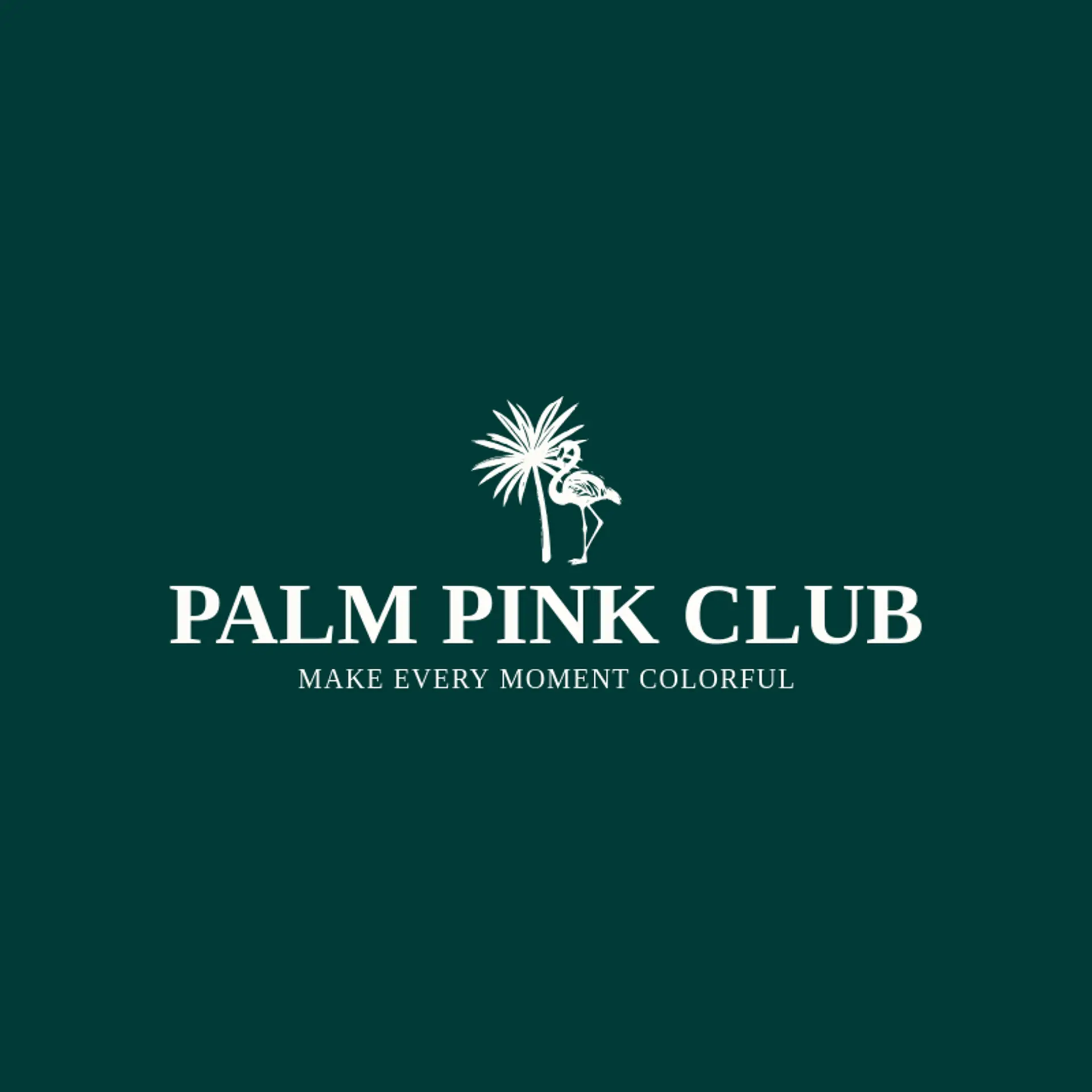 Palm Pink Club logo for flamingo
