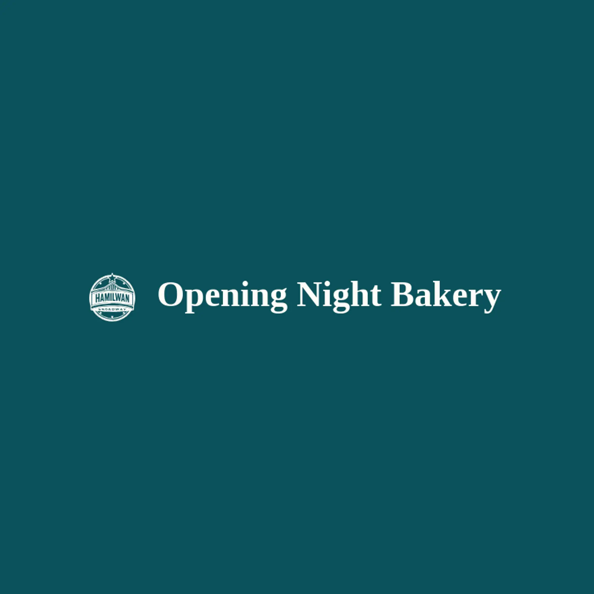 Opening Night Bakery logo for broadway