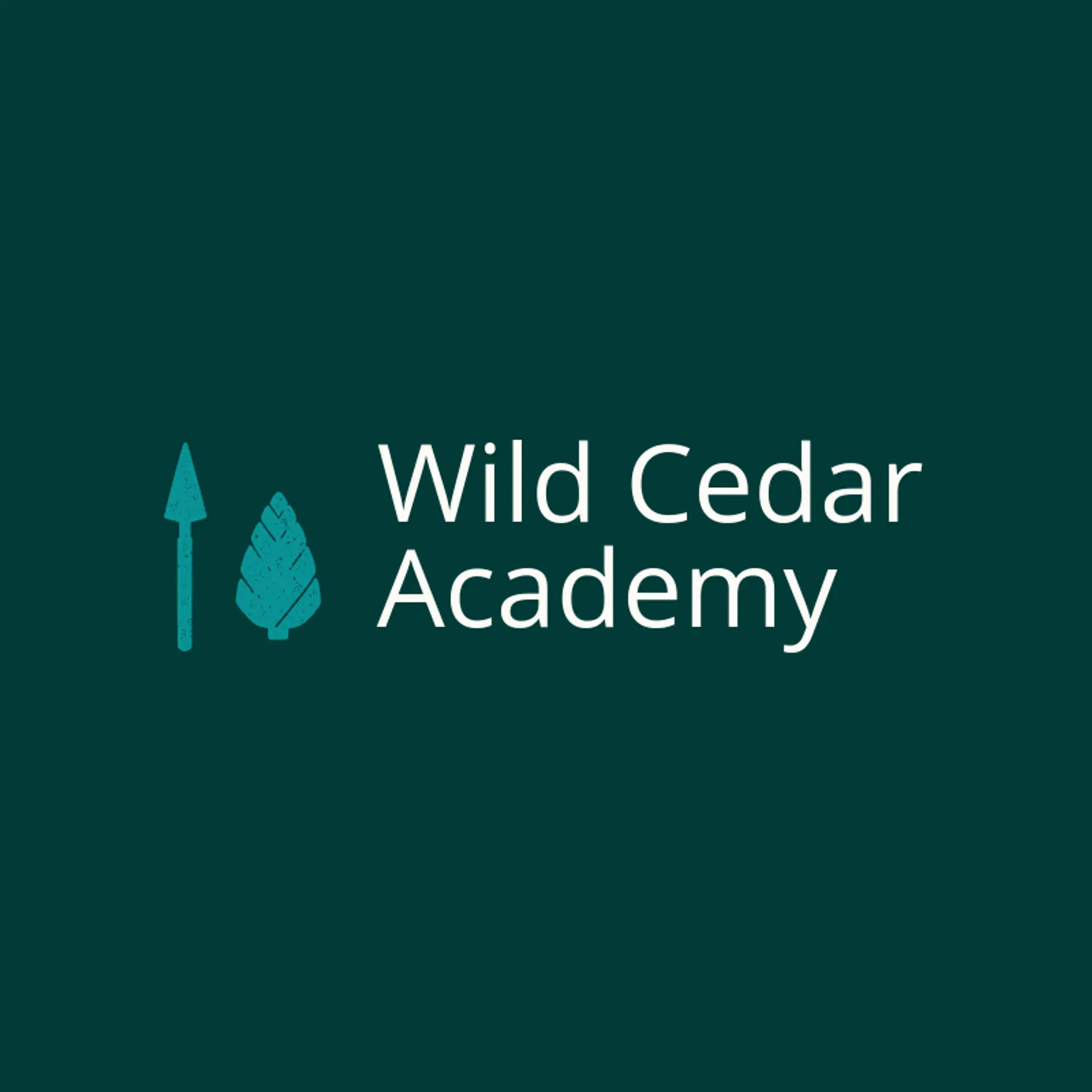 Wild Cedar Academy logo for spear