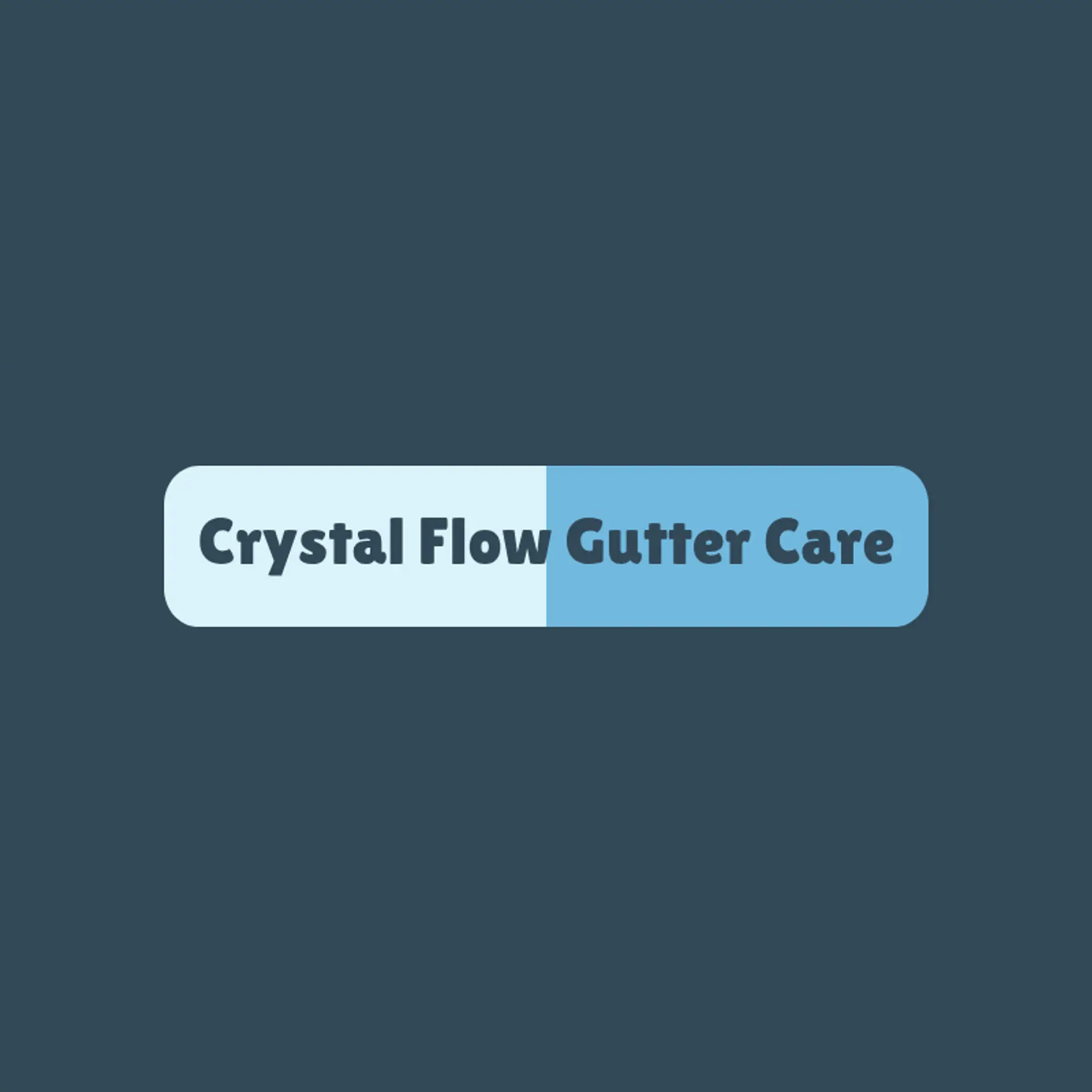 Crystal Flow Gutter Care logo for gutter cleaning