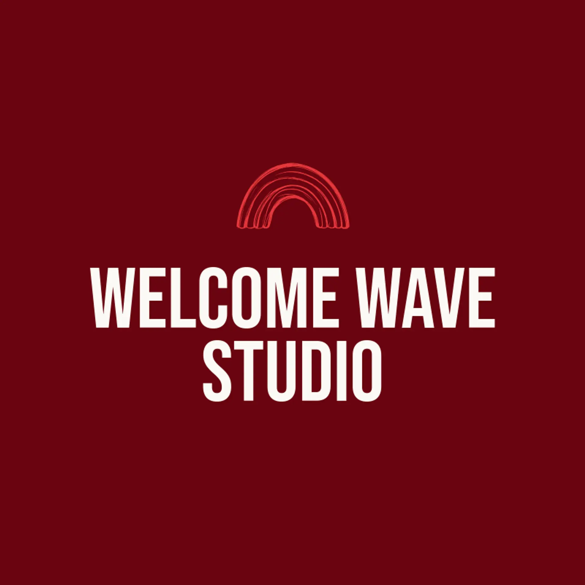 Welcome Wave Studio logo for pride