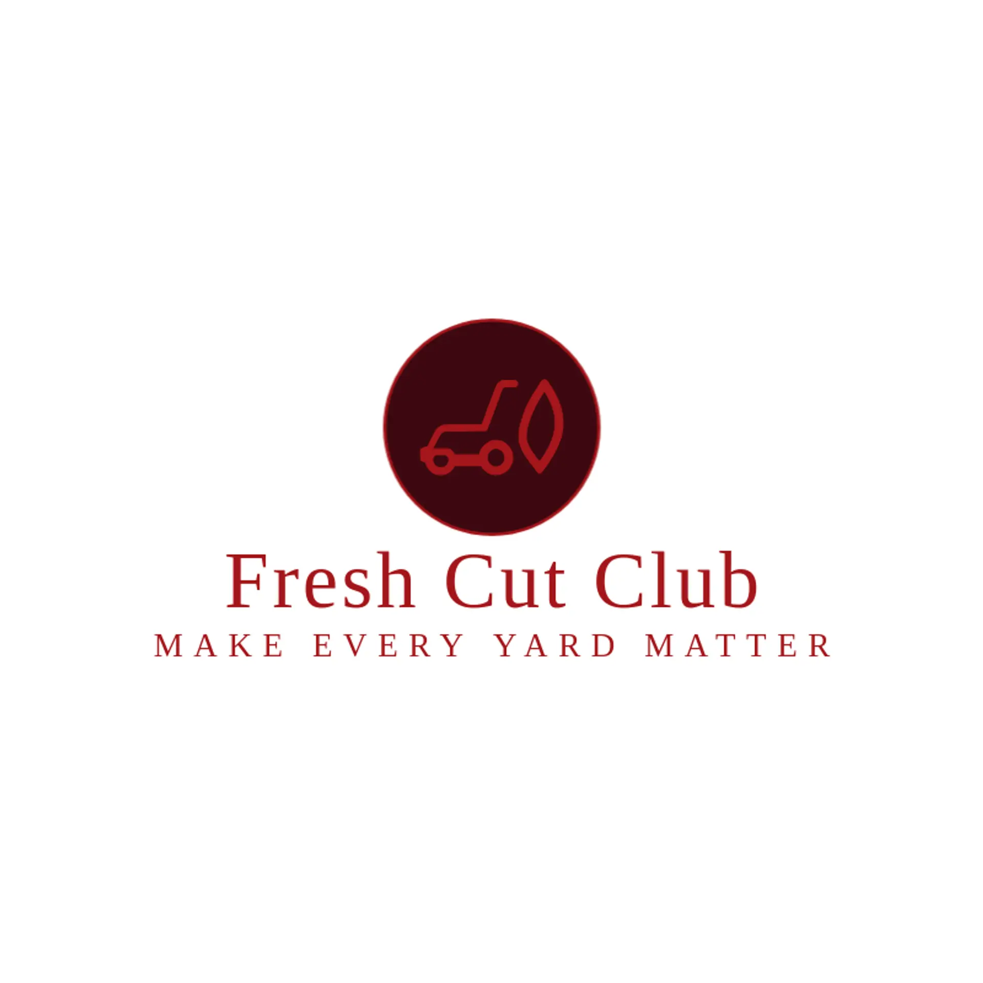 Fresh Cut Club logo for lawn mower