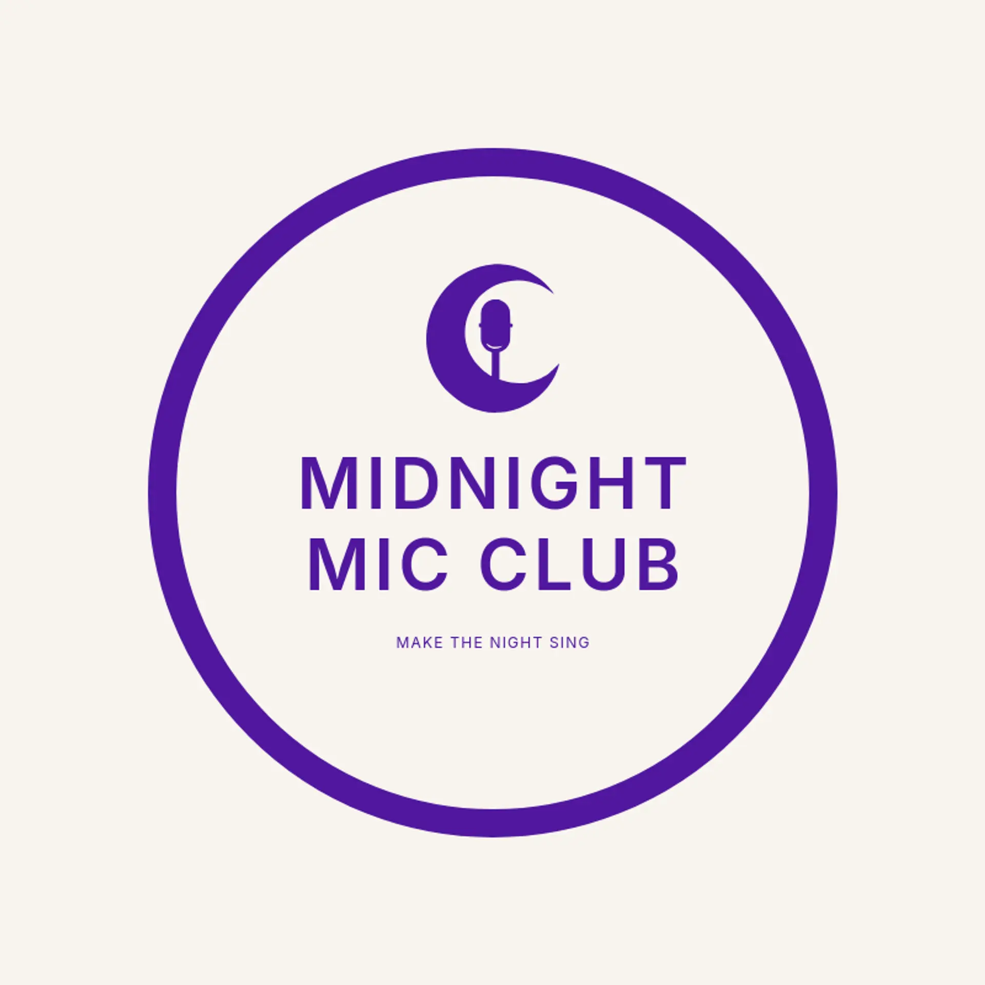 Midnight Mic Club logo for microphone