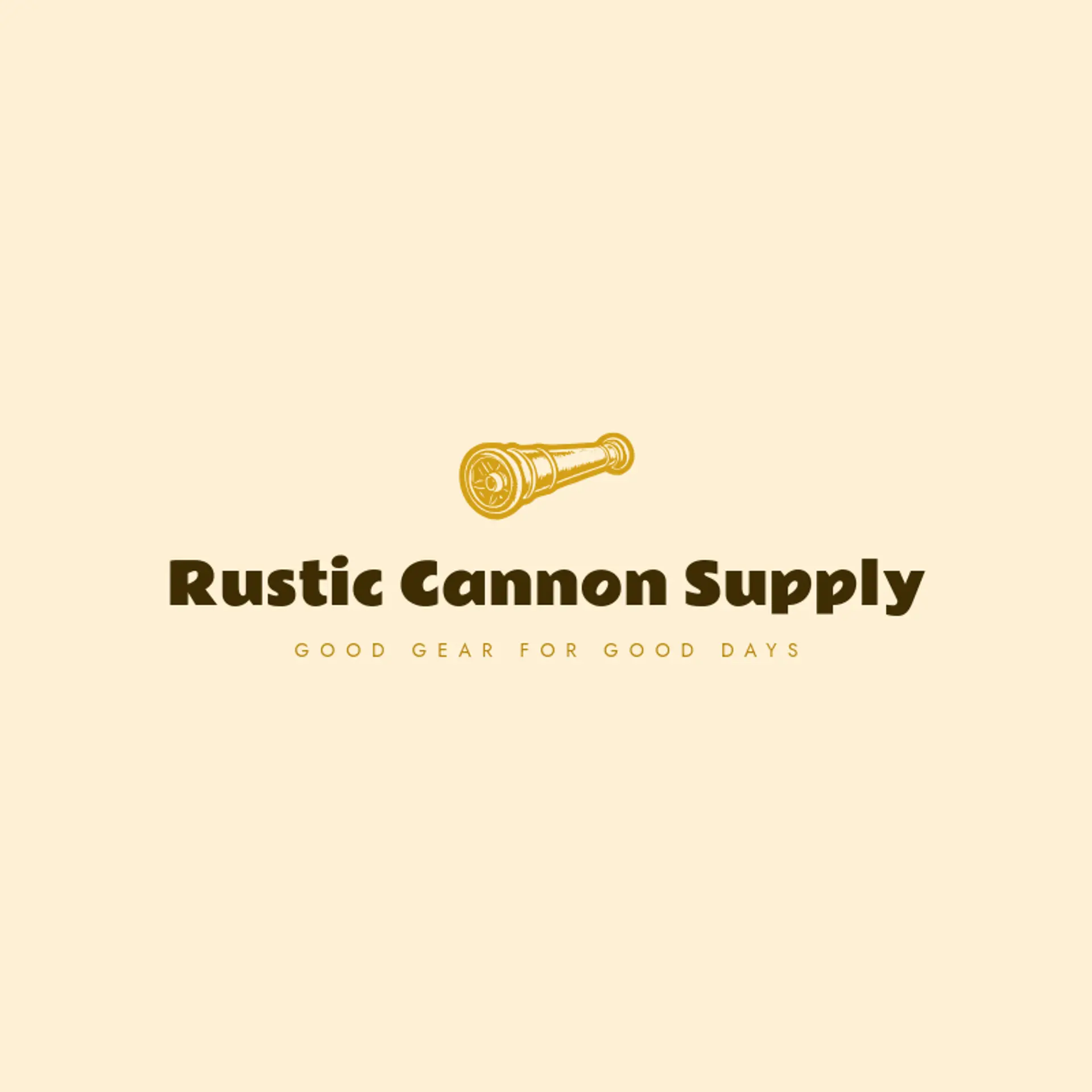 Rustic Cannon Supply logo for cannon
