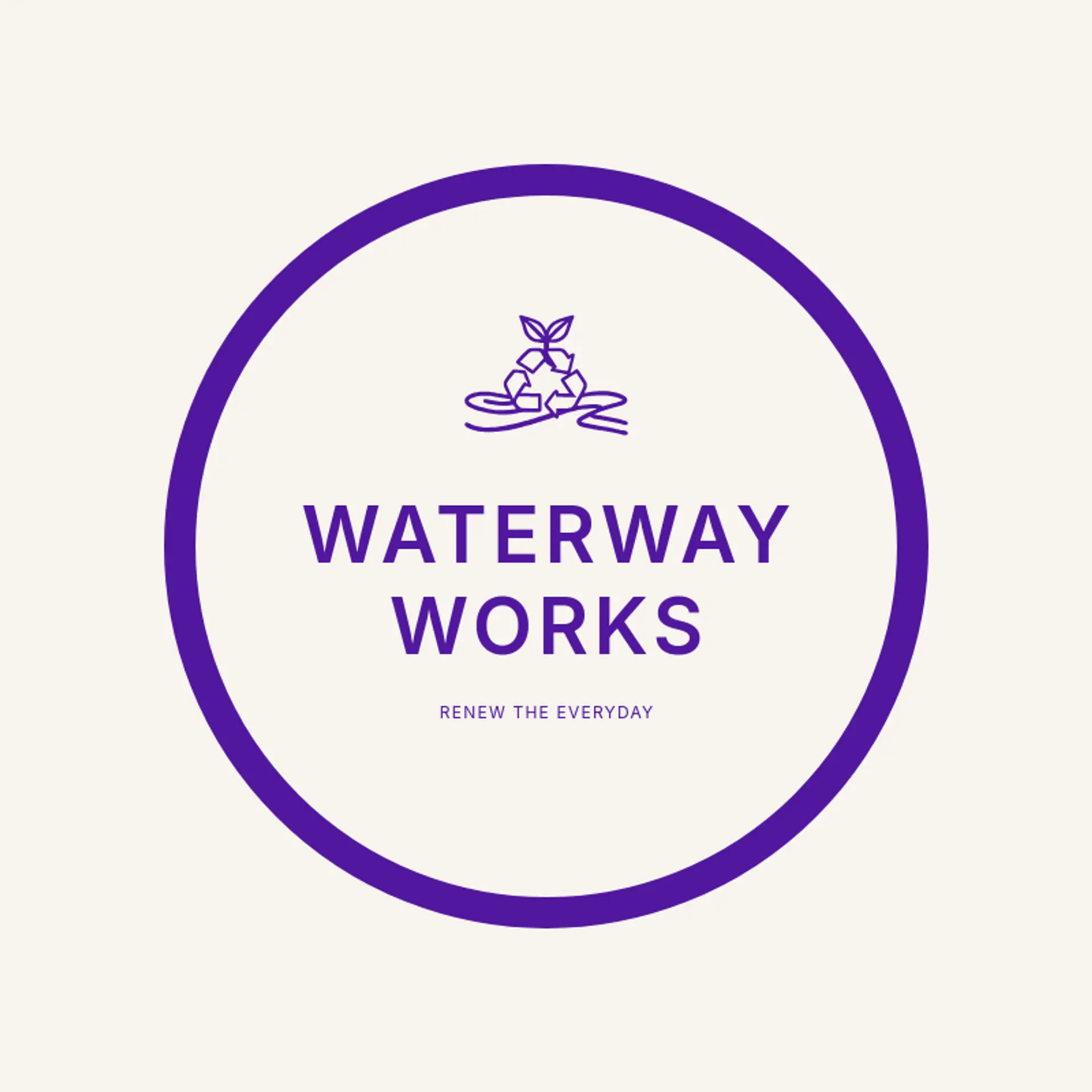 Waterway Works logo for recycling