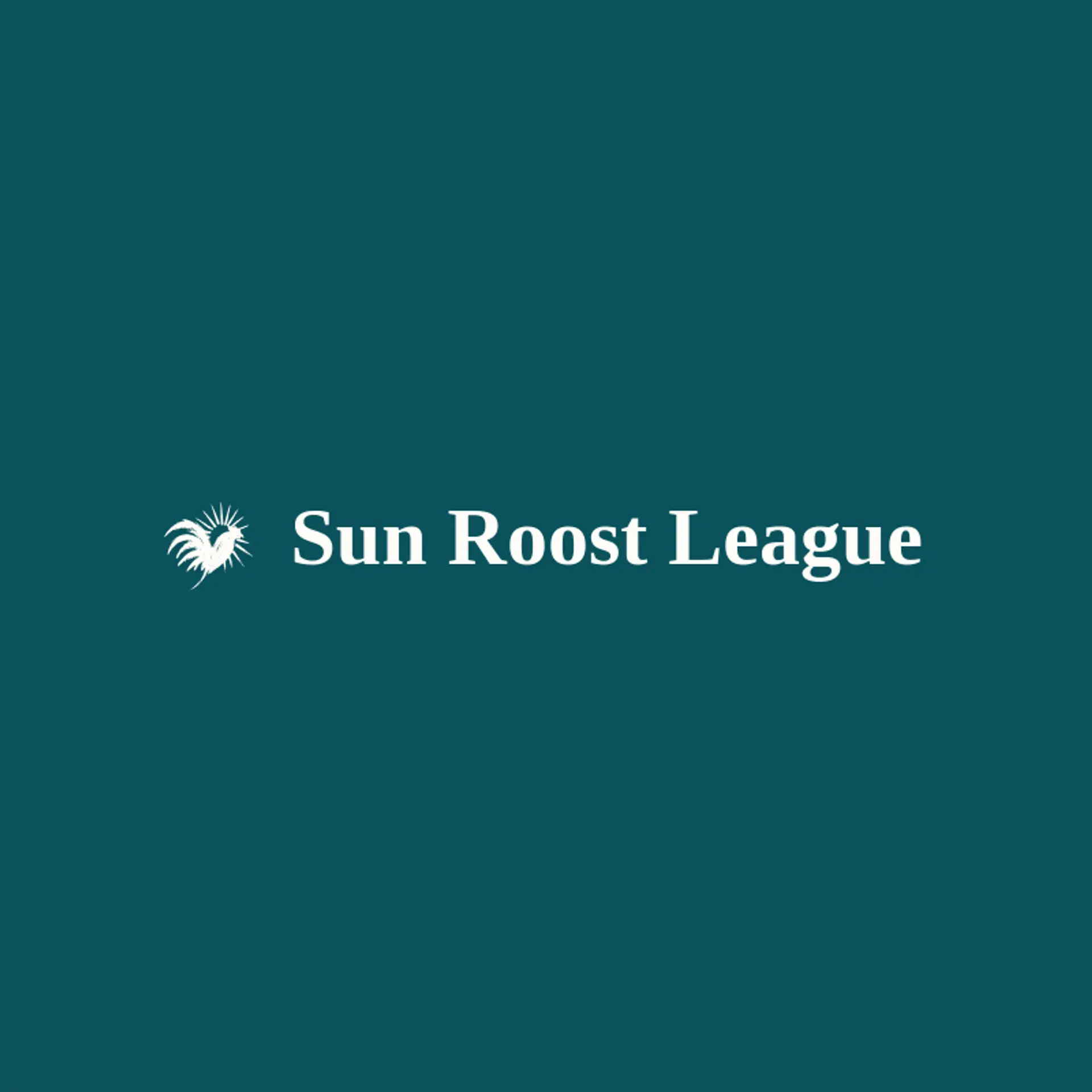 Sun Roost League logo for rooster