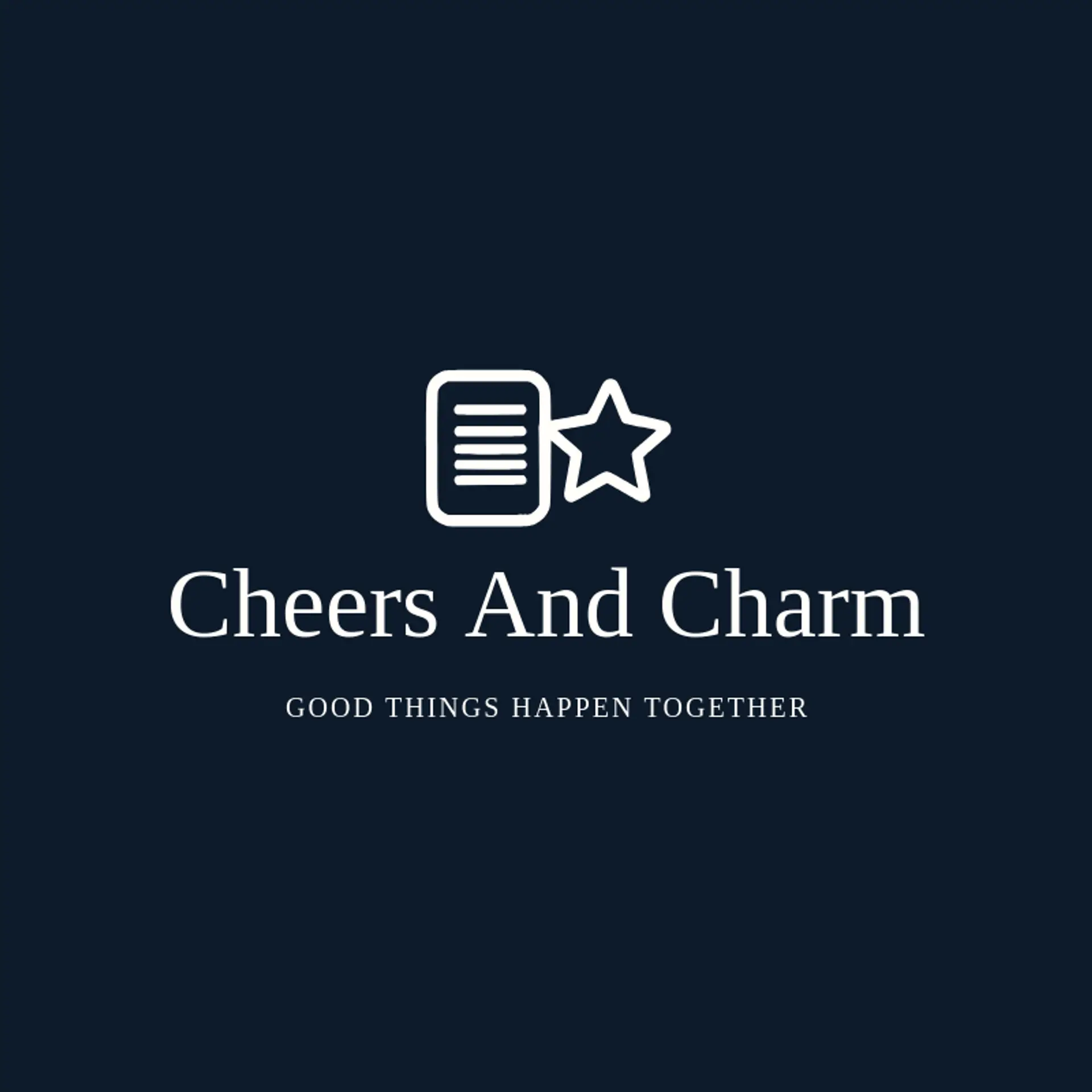 Cheers and Charm logo for party rental