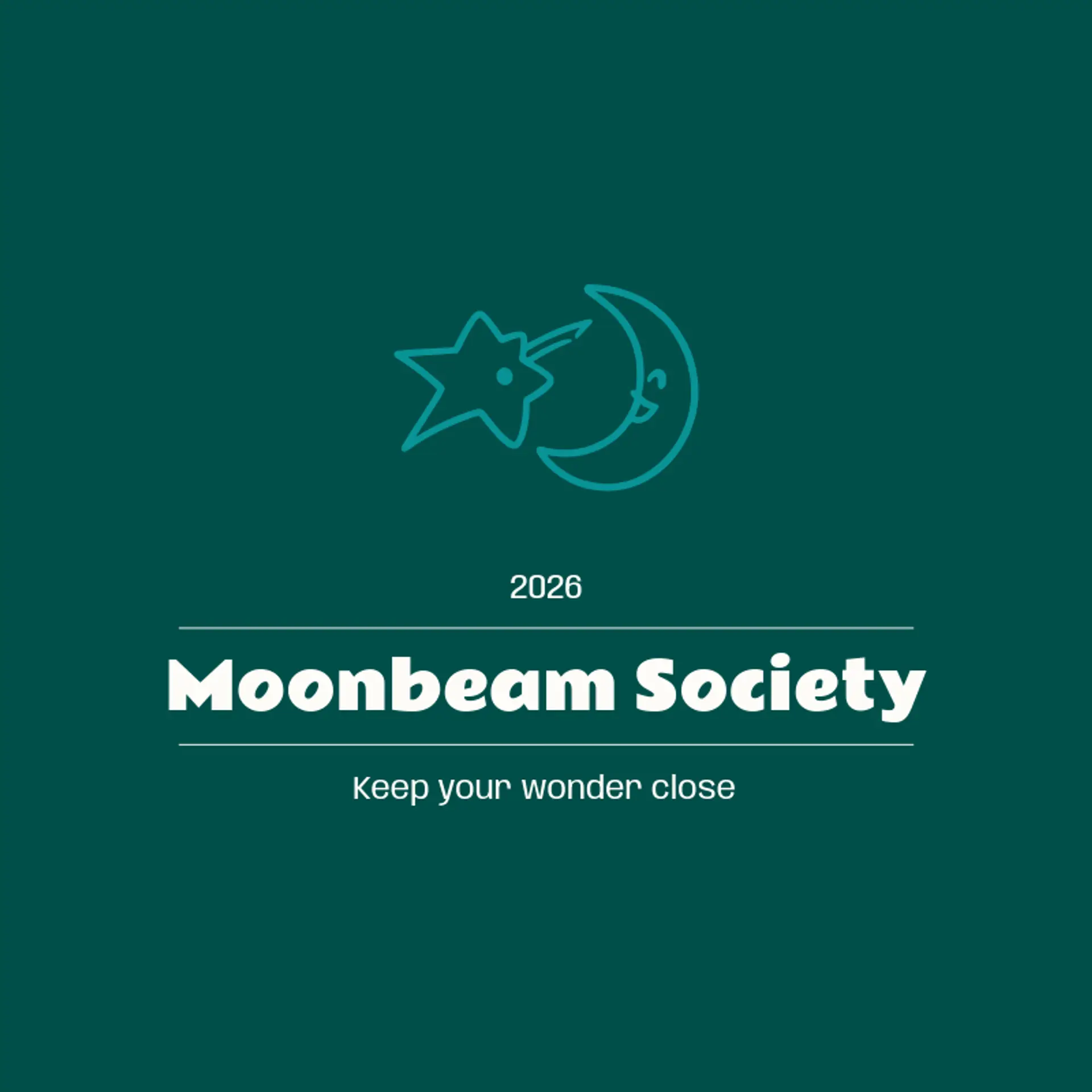 Moonbeam Society logo for space