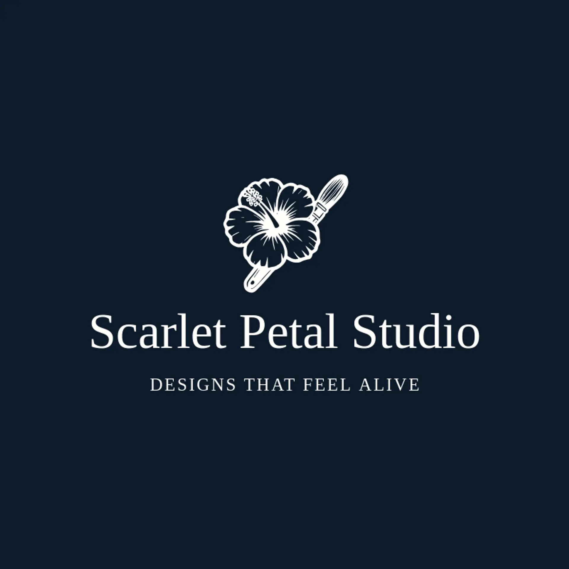 Scarlet Petal Studio logo for hibiscus