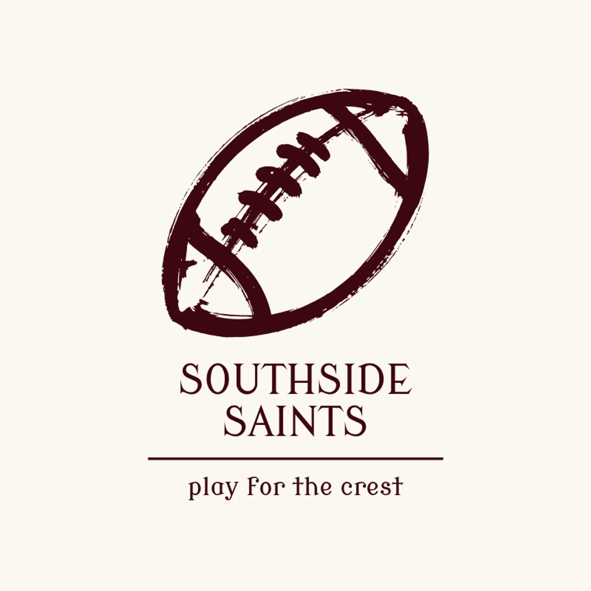 Southside Saints logo for football team