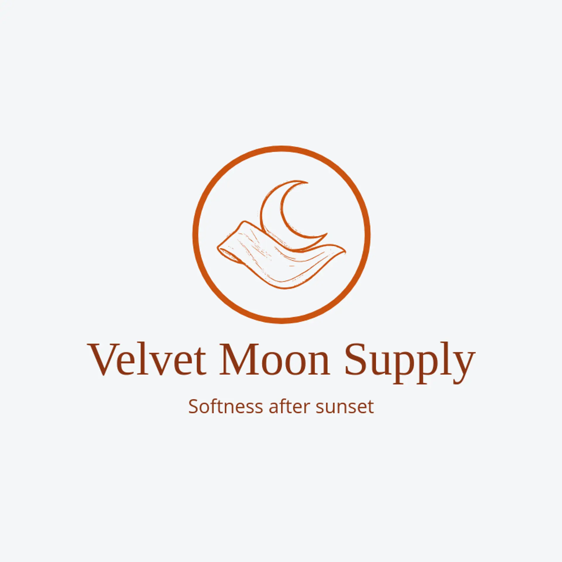 Velvet Moon Supply logo for fabric