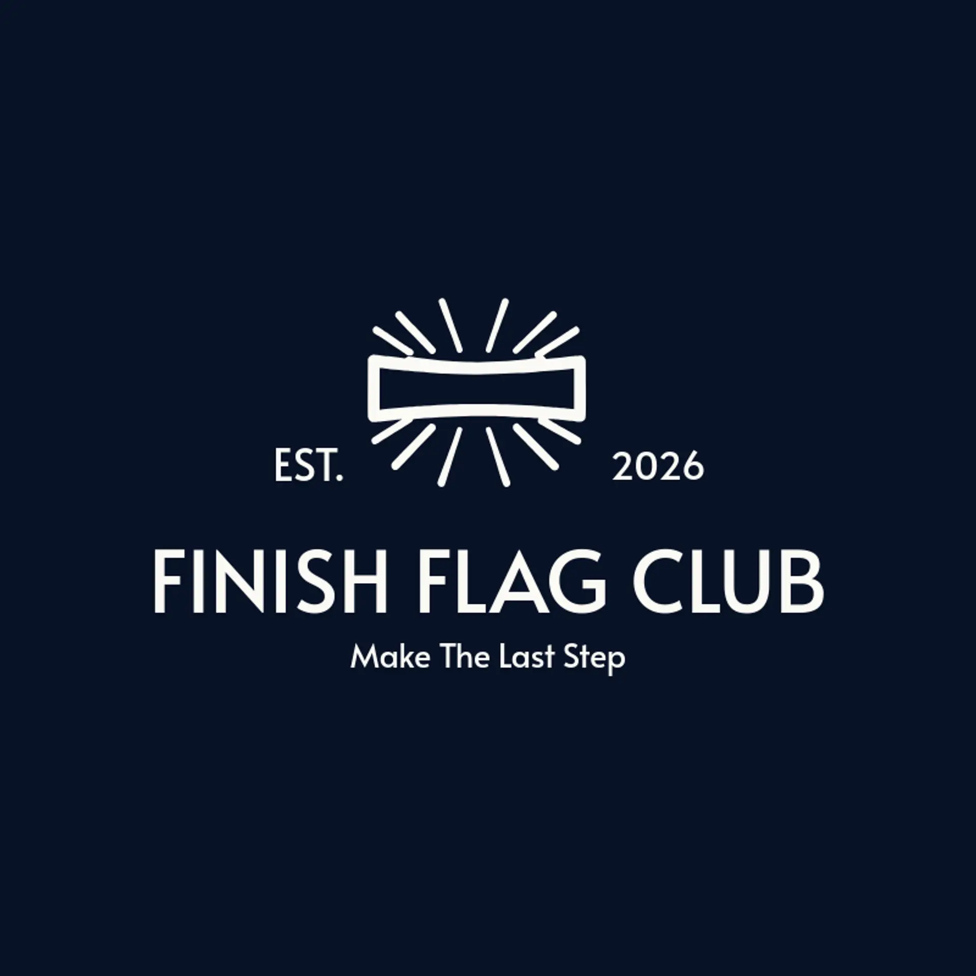 Finish Flag Club logo for track and field