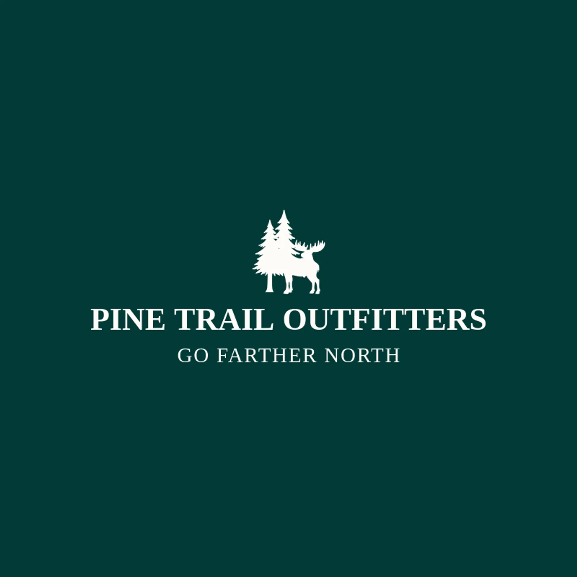 Pine Trail Outfitters logo for moose