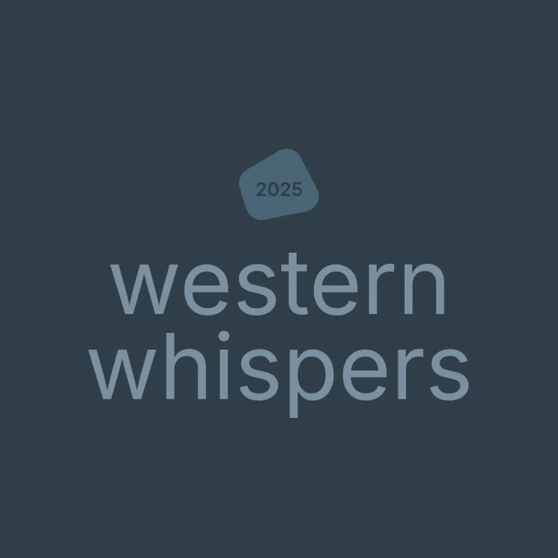 Western Whispers logo for country music