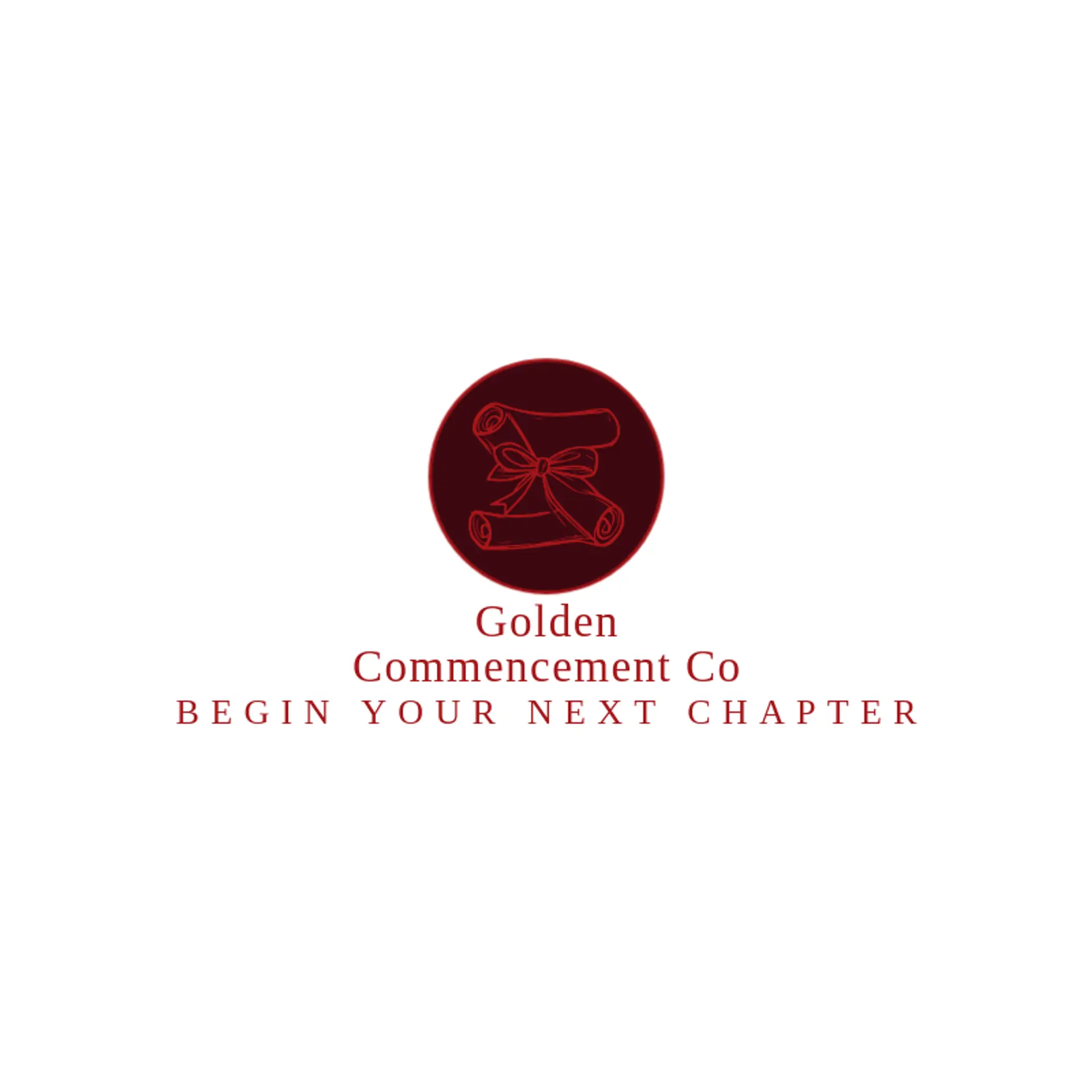 Golden Commencement Co logo for graduation