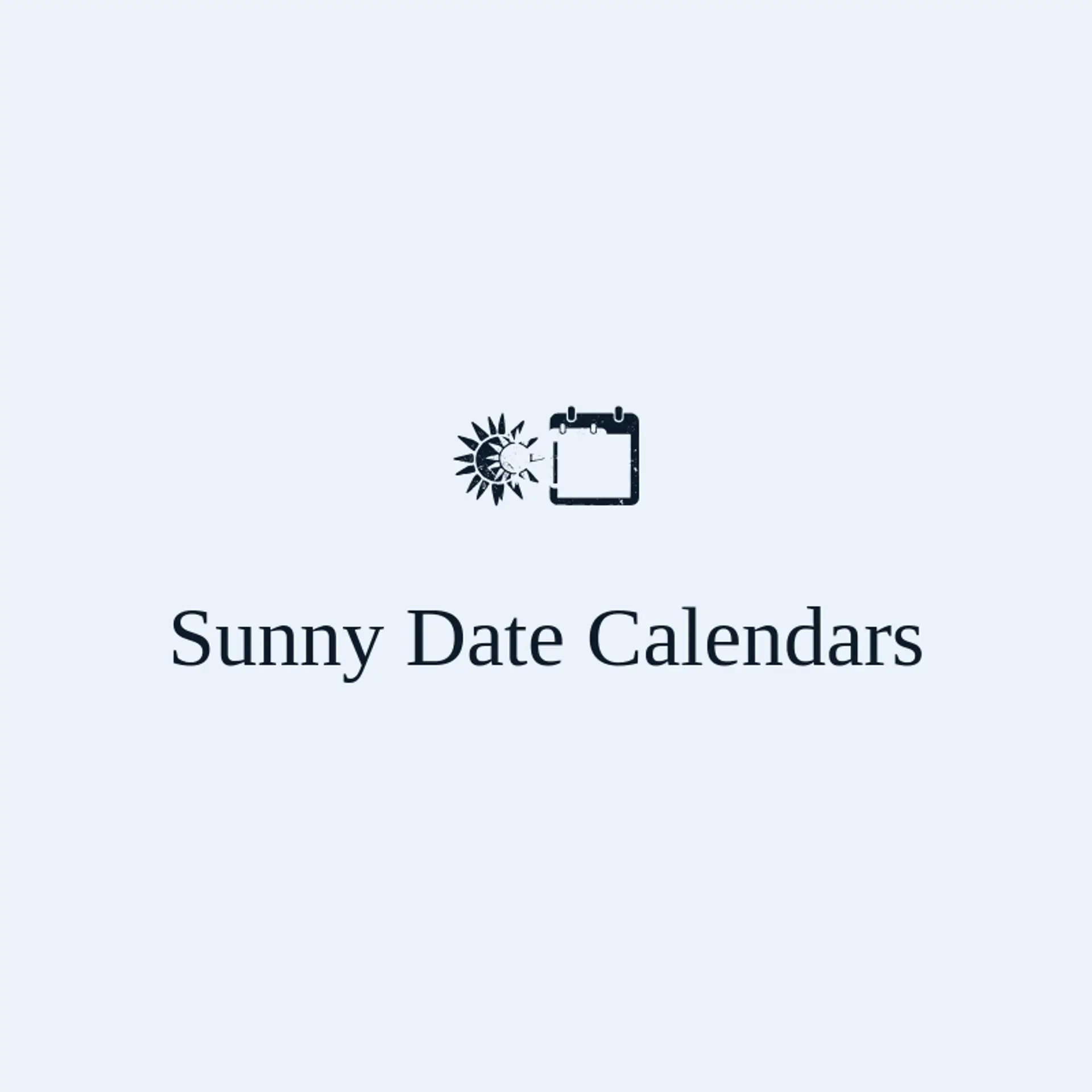 Sunny Date Calendars logo for calendar