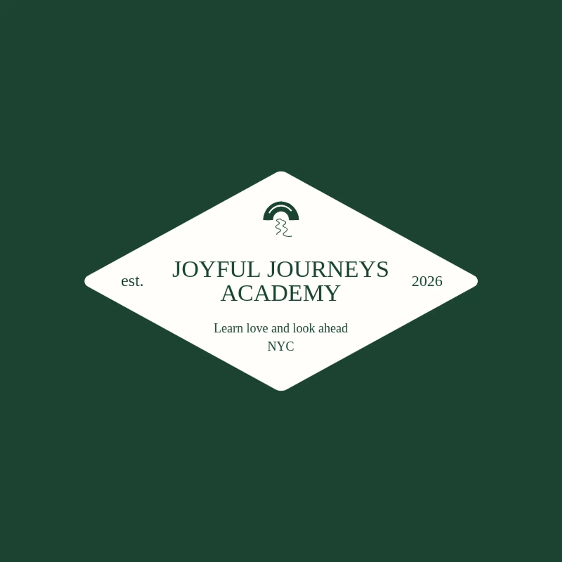 Joyful Journeys Academy logo for kindergarten