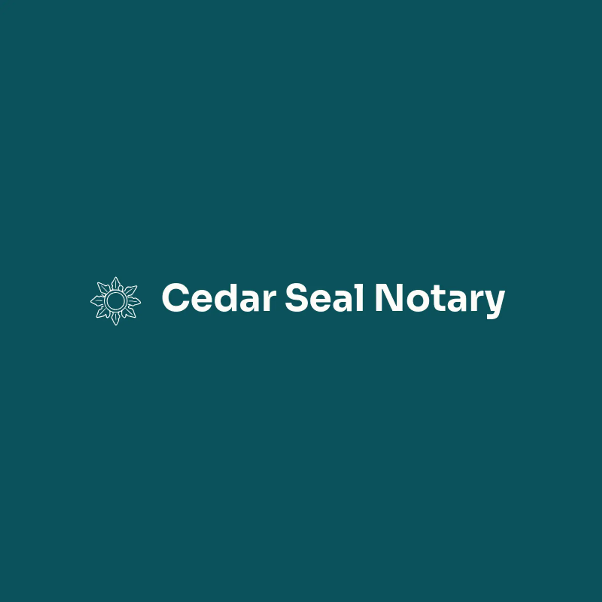 Cedar Seal Notary logo for notary