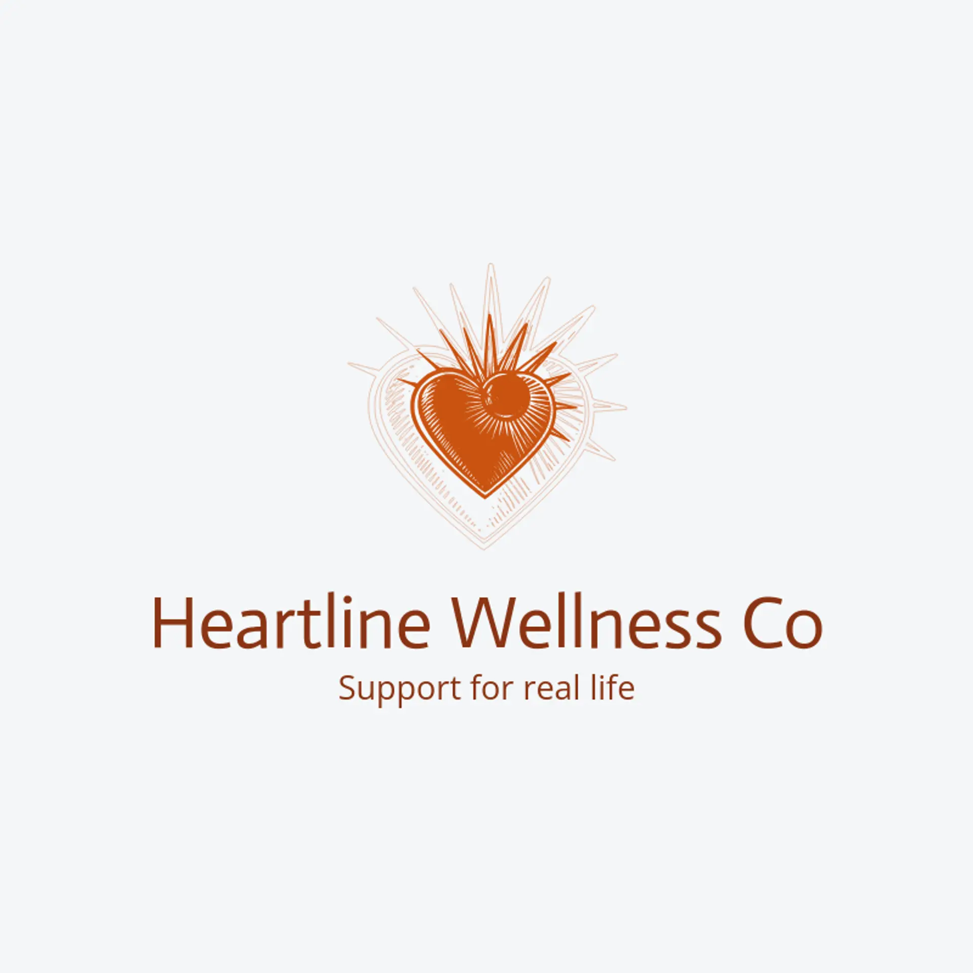 Heartline Wellness Co logo for mental health