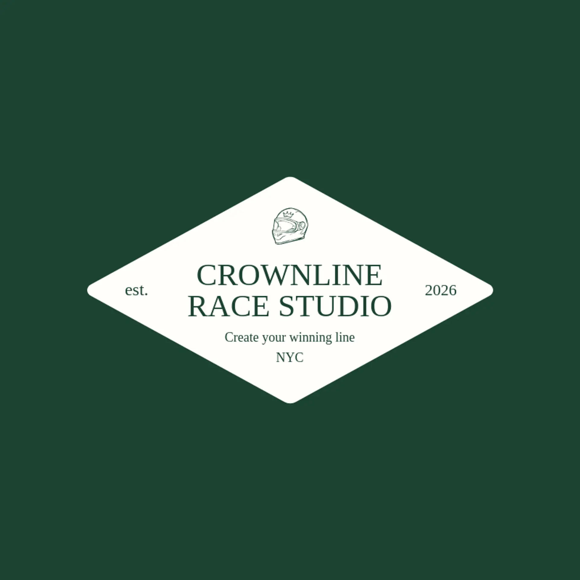 Crownline Race Studio logo for race