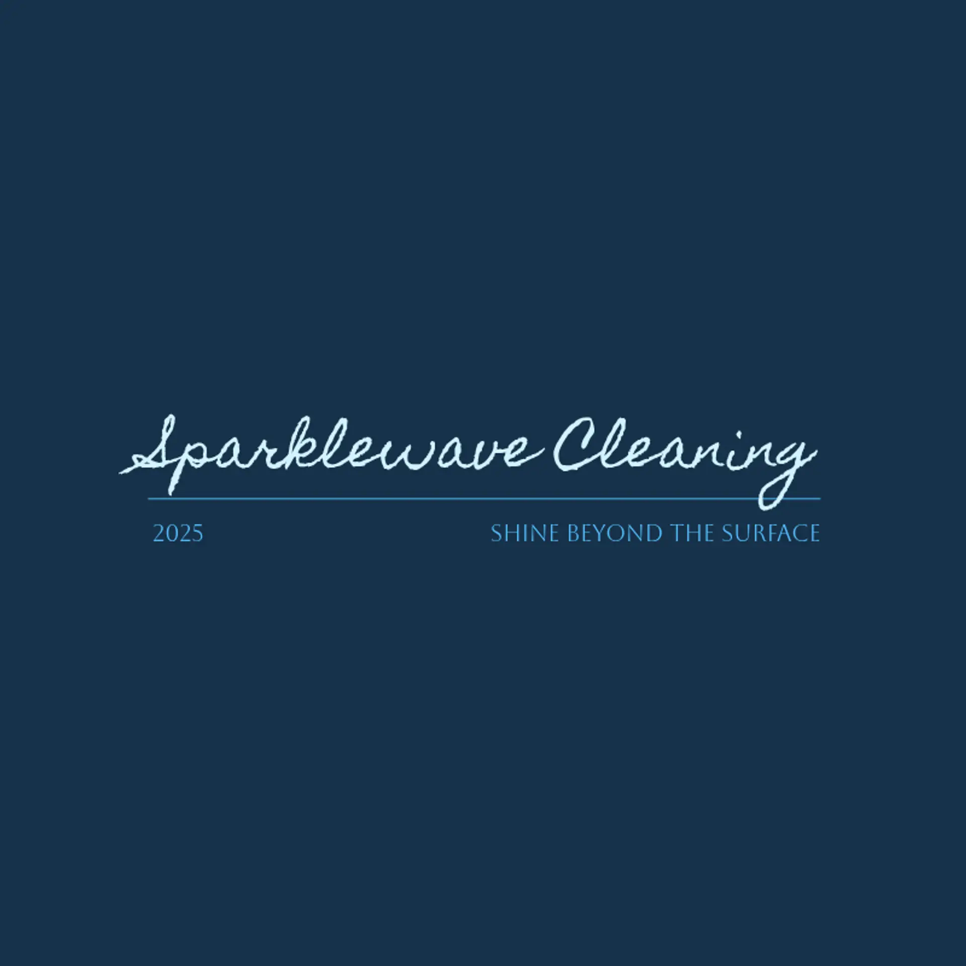 SparkleWave Cleaning logo for house cleaning