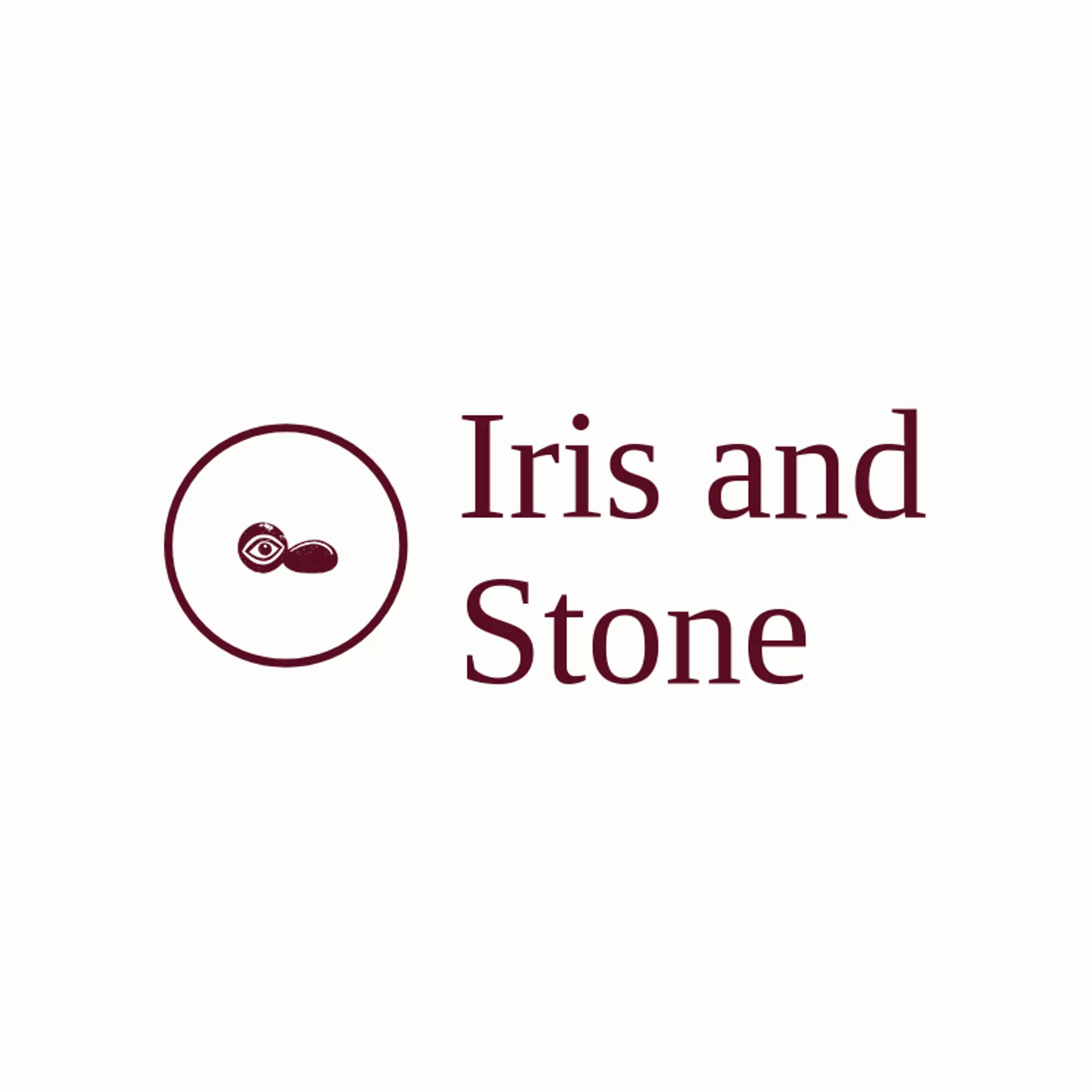 Iris and Stone logo for evil eye