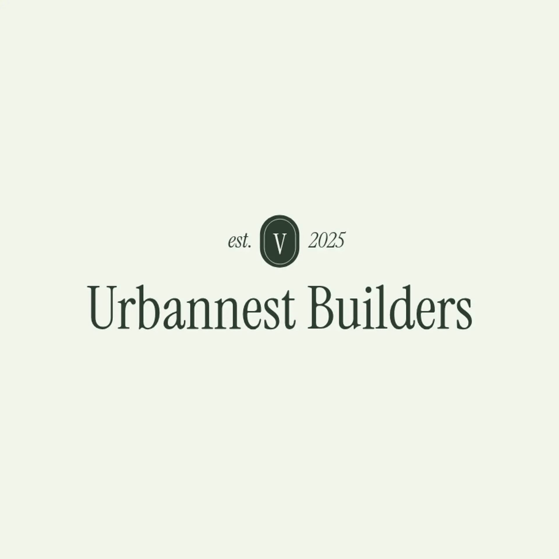 UrbanNest Builders logo for construction and landscaping