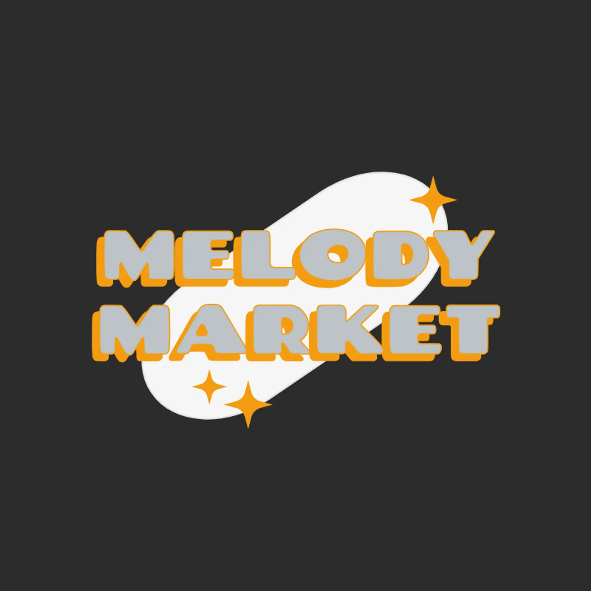 Melody Market logo for cool music