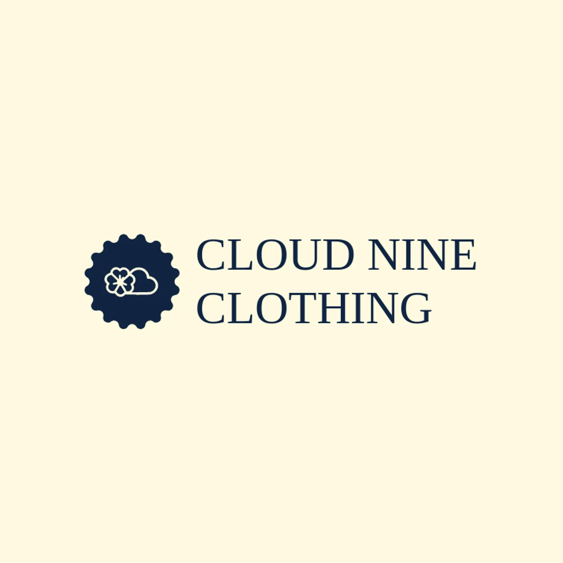Cloud Nine Clothing logo for clothing store