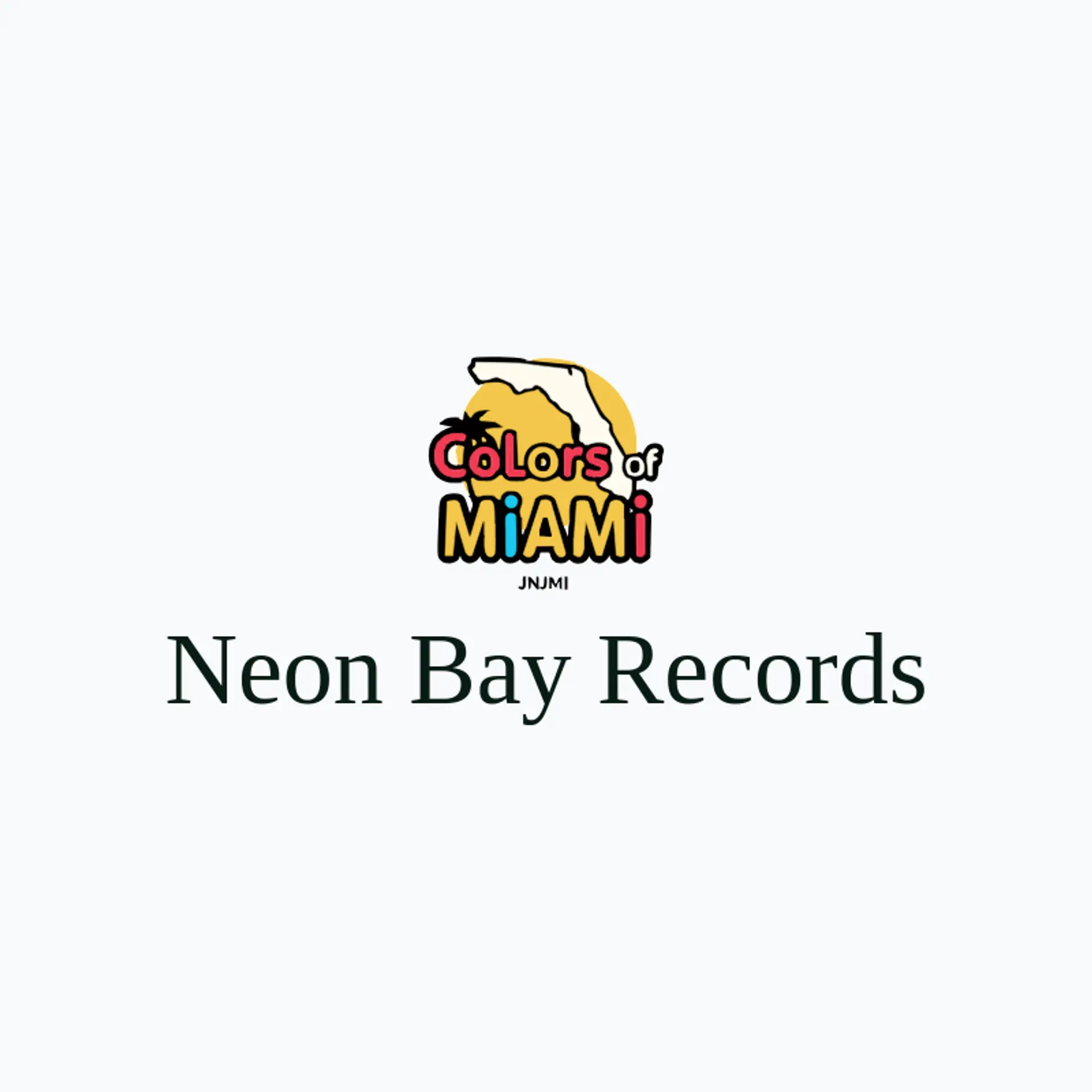 Neon Bay Records logo for miami
